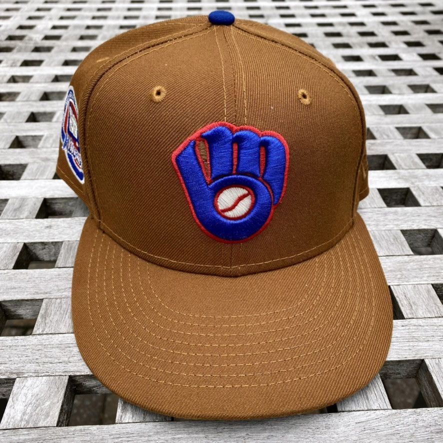 New Era Milwaukee Brewers Yote Ballpark Snack New Era Hat Club 7 3/8 Size ONE SIZE - 2 Thumbnail