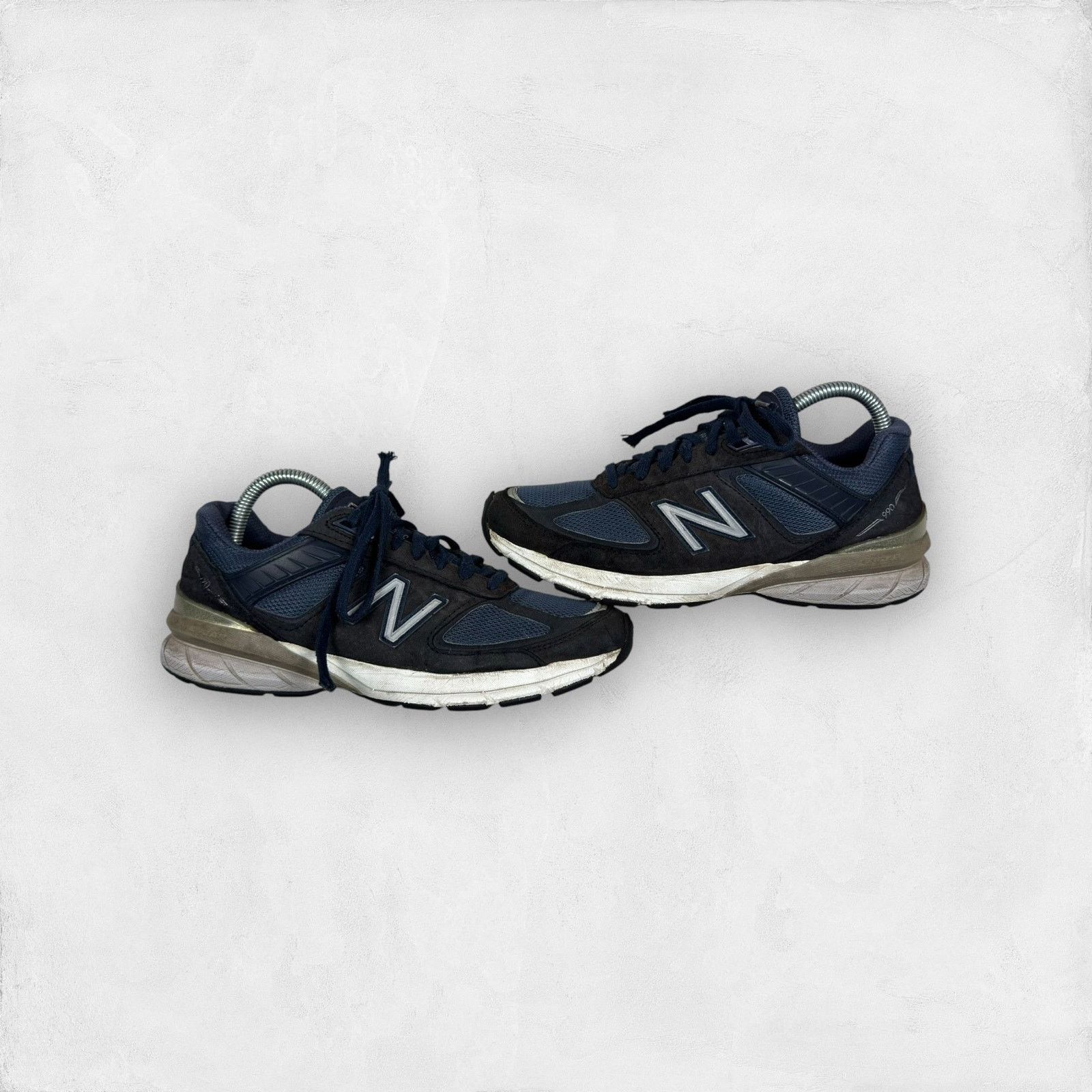 New Balance New Balance 990v5 M990NV5 Men's Navy Silver Sneakers Shoes 7 Size US 7 / EU 40 - 1 Thumbnail