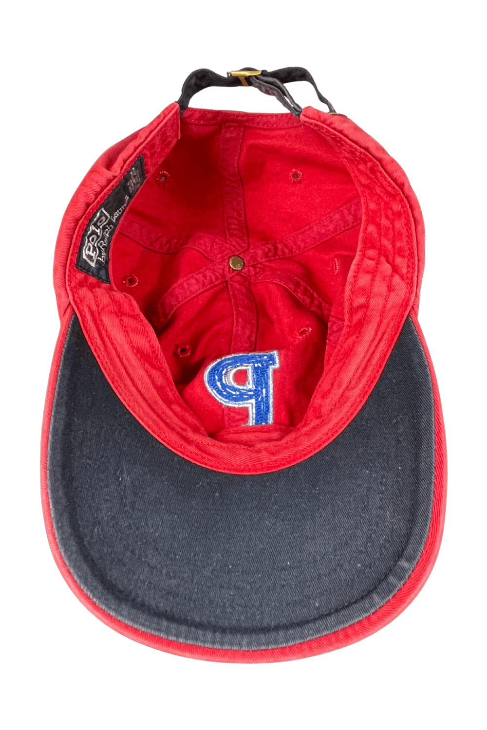 Polo Ralph Lauren 1990s Polo by Ralph Lauren Chenille-P Varsity Cap Size ONE SIZE - 6 Thumbnail