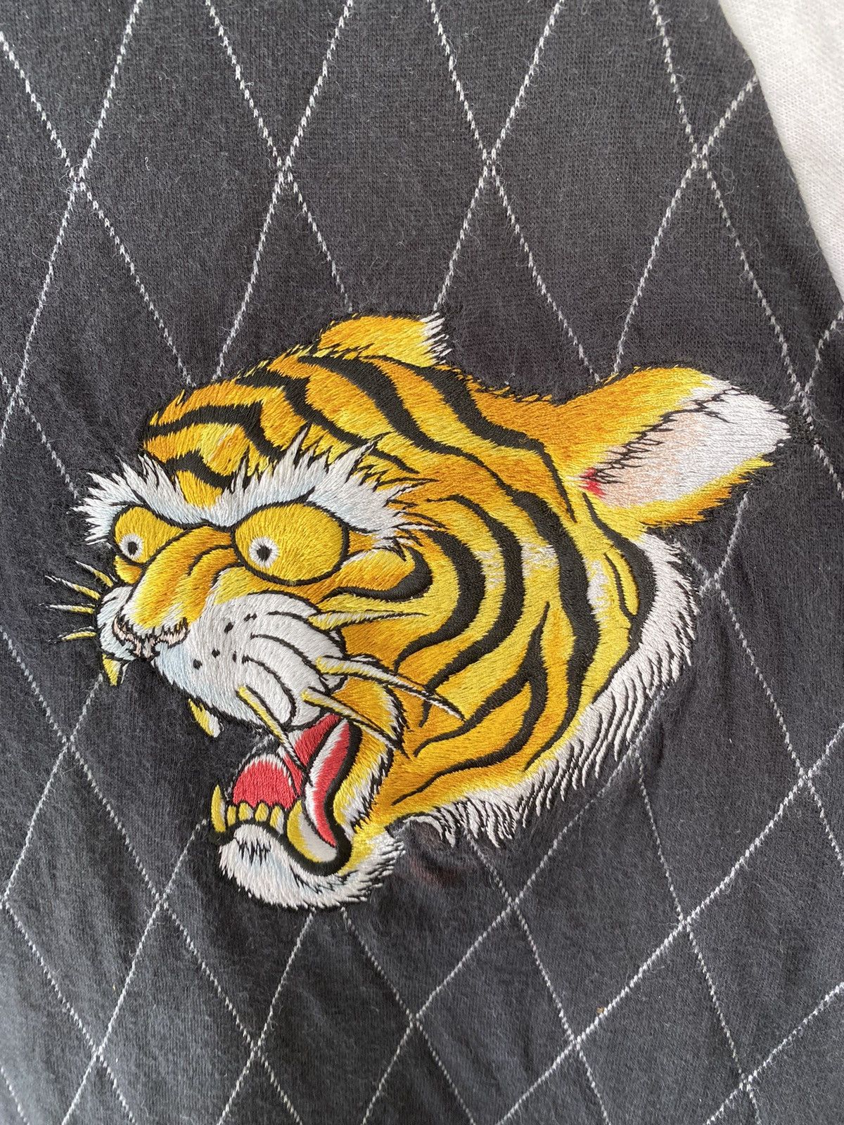 Japanese Brand × Needles × Sugar Cane Vtg Core Fighter Japan 3/4 sleeve Sukajan tiger embroidered Size US M / EU 48-50 / 2 - 5 Thumbnail