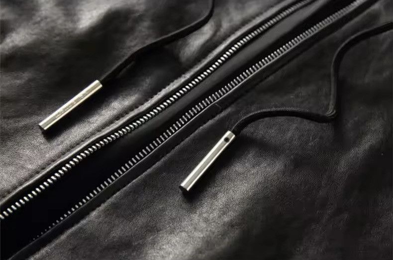 Japanese Brand × Leather Elegant Cool Black Pu Leather Vest Hoodie Size US XL / EU 56 / 4 - 9 Thumbnail