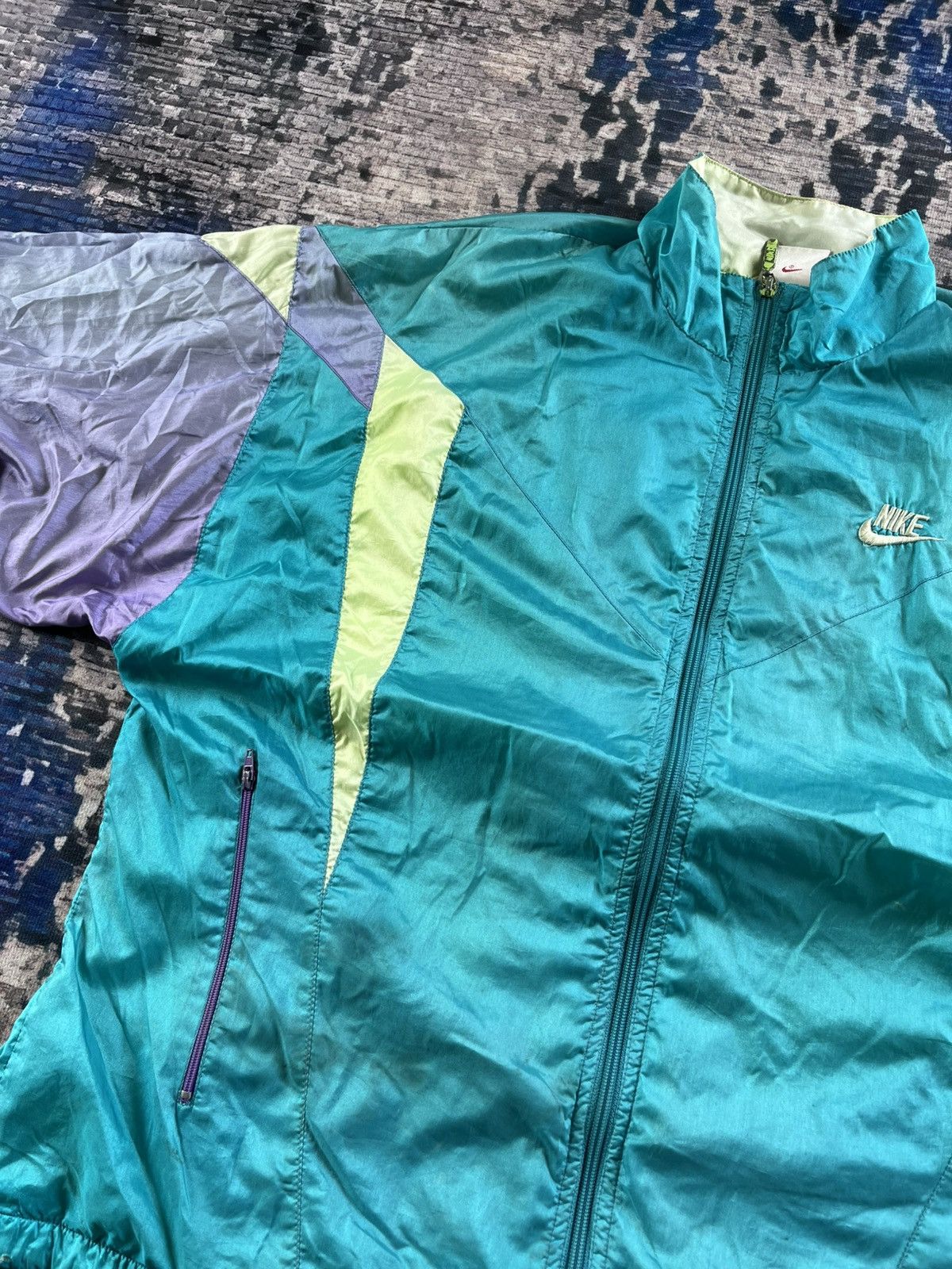 Nike × Sports Specialties × Vintage 🔥RARE Vintage Nike Silver Tag Zipper Jacket 90s Size US L / EU 52-54 / 3 - 3 Thumbnail