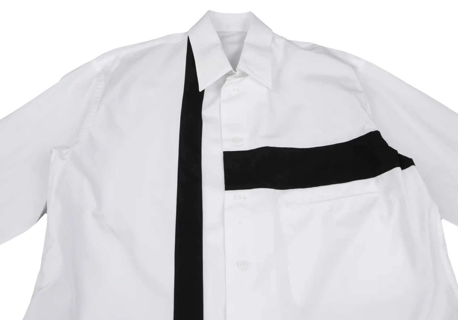 Yohji Yamamoto Yohji Yamamoto Cotton Long Sleeve Shirt Size US M / EU 48-50 / 2 - 2 Thumbnail