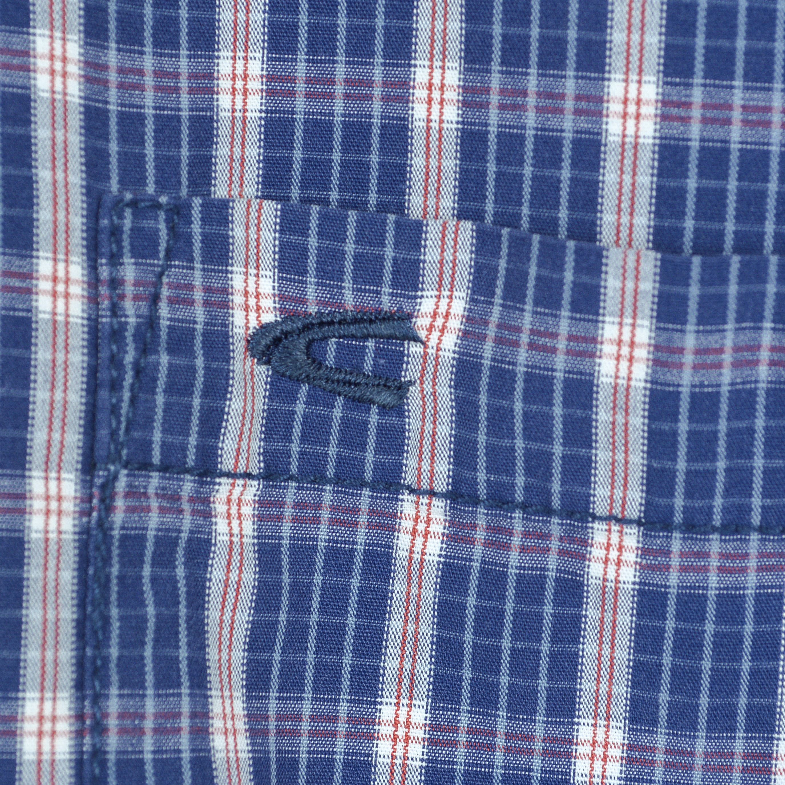 camel active Casual Blue Button Shirt Check Plaid Tartan Long Sleeve Top Size US L / EU 52-54 / 3 - 3 Thumbnail