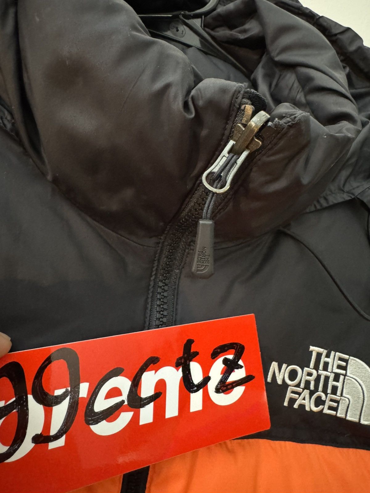 Supreme × The North Face Supreme TNF Orange Nuptse Jacket Size US M / EU 48-50 / 2 - 10 Thumbnail