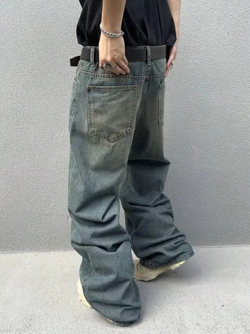 Jean Washed Baggy Denim Jeans Skate Size US 34 / EU 50 - 2 Thumbnail