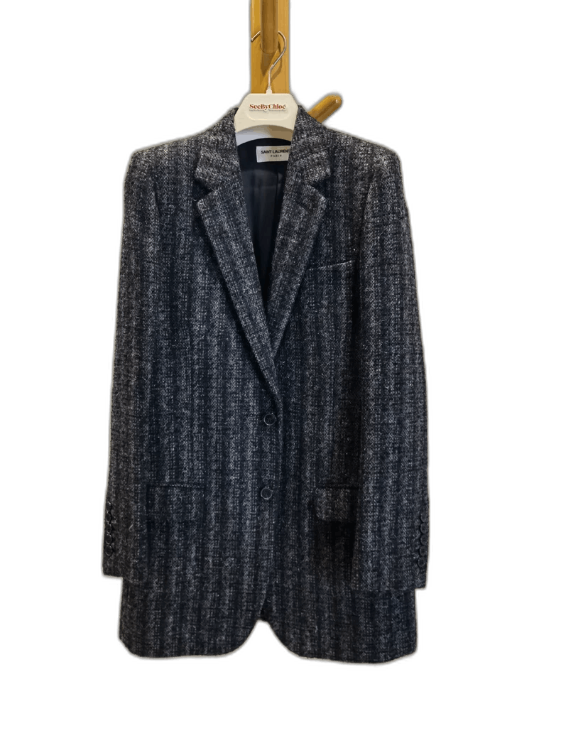 ysl saint laurent classic wool blazer