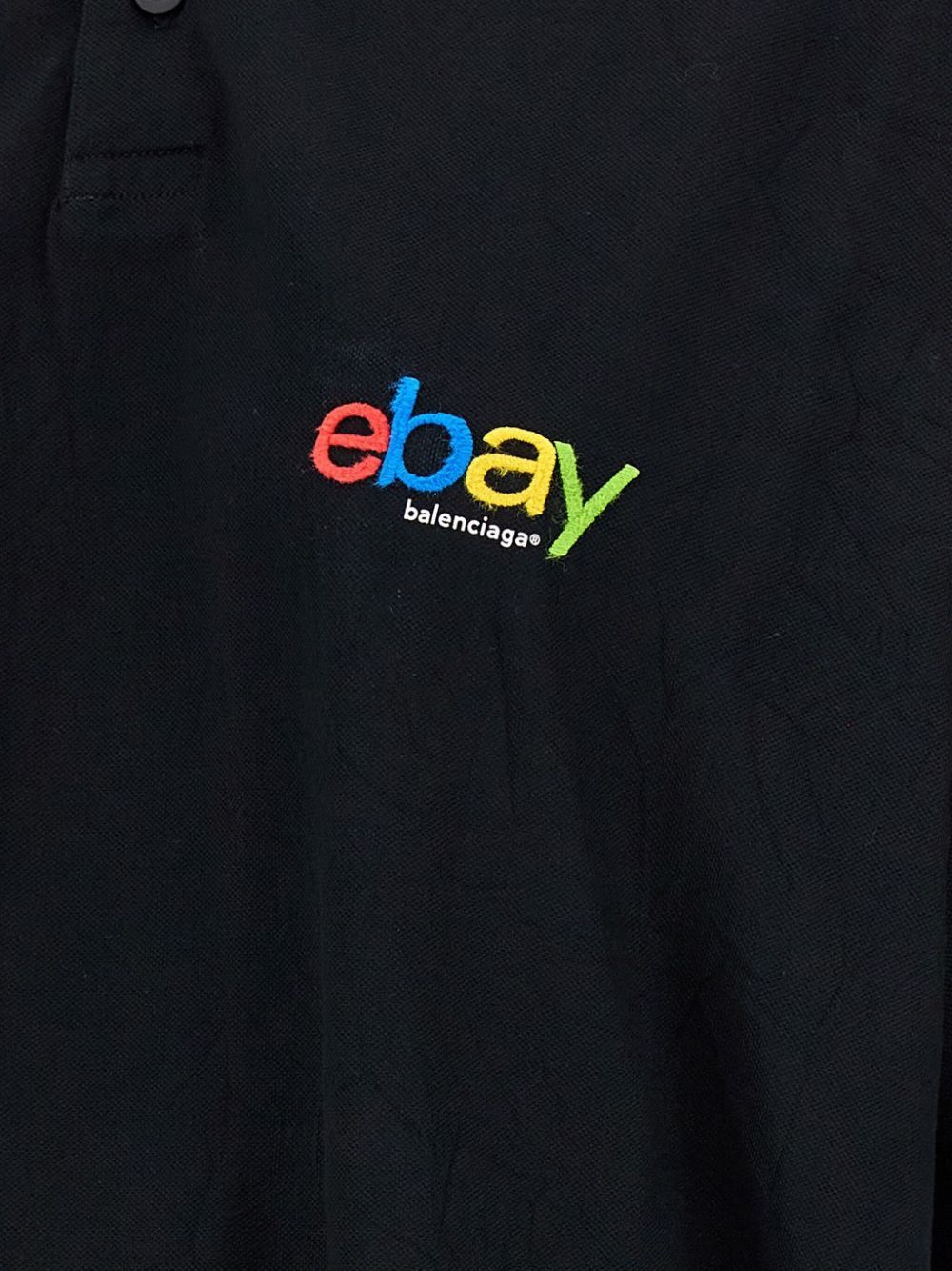 Balenciaga × eBay o1s1rm0825 Ebay Polo Shirt in Black Size US S / EU 44-46 / 1 - 4 Thumbnail