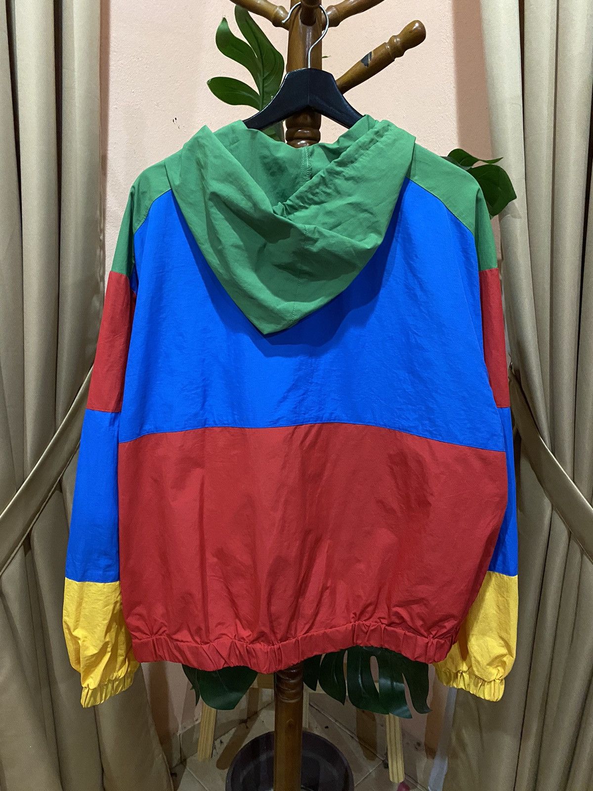 Japanese Brand WEGO Color Block Hooded Jacket - Bold Retro Streetwear Size US L / EU 52-54 / 3 - 7 Thumbnail