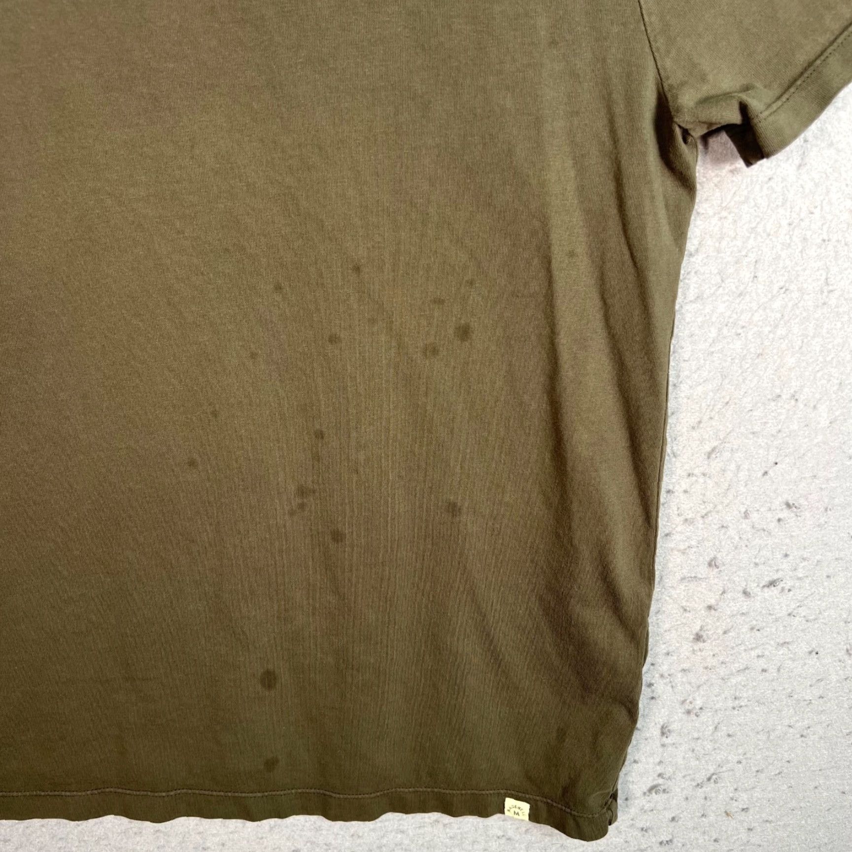 Madewell Madewell Mens Small Olive Green All Day T-Shirt 100% Cotton Size US S / EU 44-46 / 1 - 7 Thumbnail