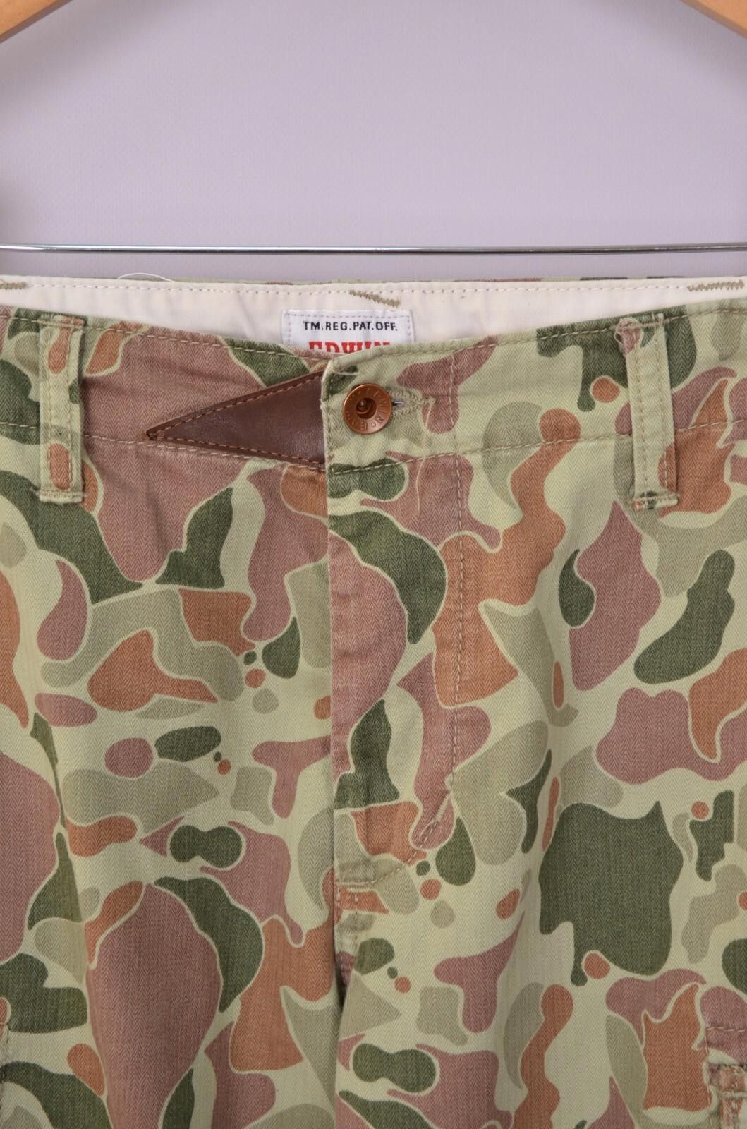 Edwin Mens Edwin Field 8,3 OZ Camo Stone Washed Pants Size W32 L32 Size US 32 / EU 48 - 6 Thumbnail