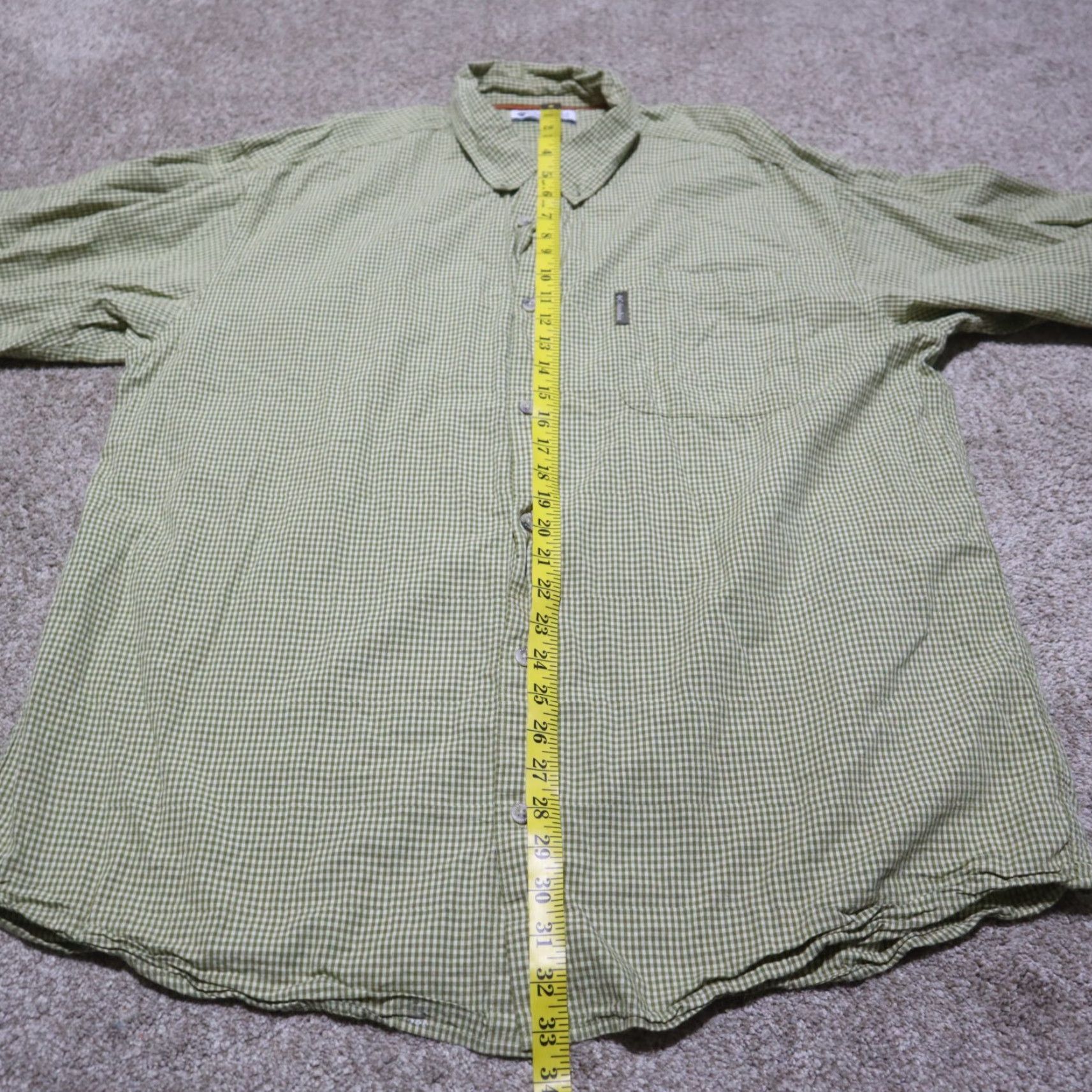 Vintage Columbia Shirt Button-Up Plaid Long Sleeve Cotton XL Green Men Size US XL / EU 56 / 4 - 6 Thumbnail