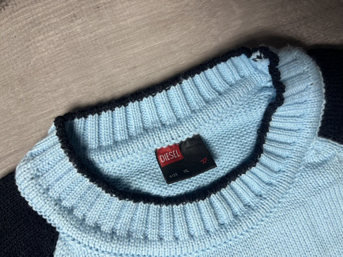 Diesel Diesel sweater knit embroidered logo y2k vintage size XLarge Size US XL / EU 56 / 4 - 4 Thumbnail