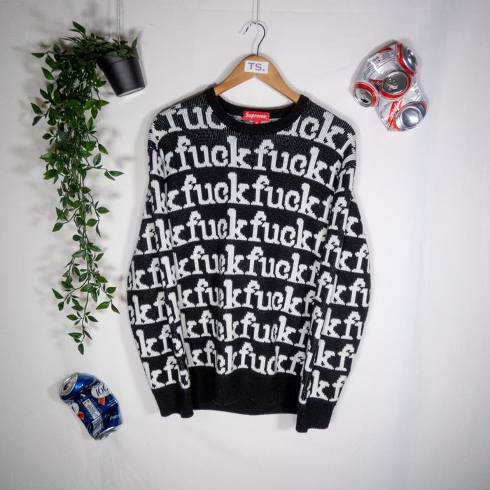 Supreme Supreme Fuck Sweater | Grailed