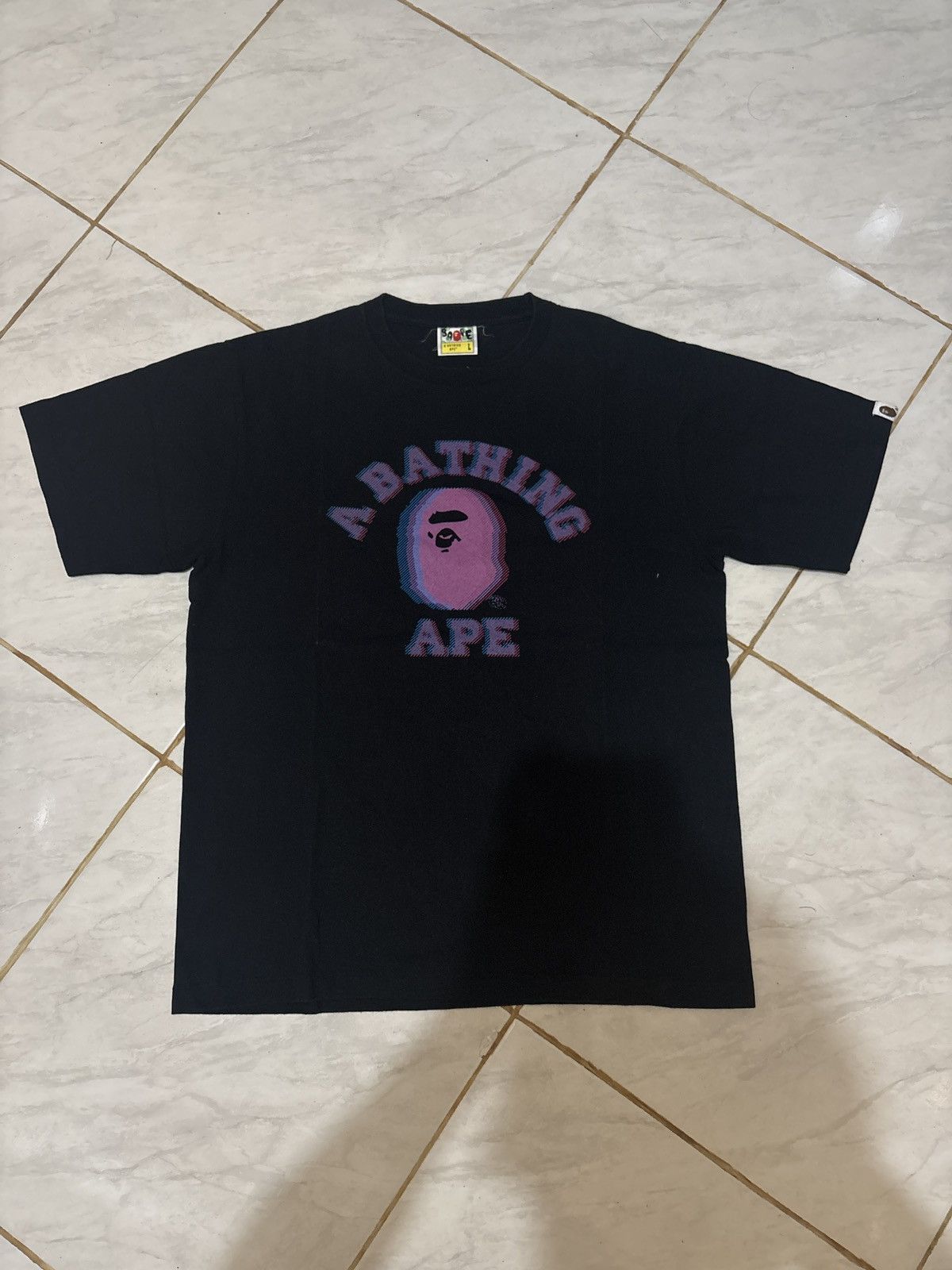 Bape BAPE REFLECTOR NOISE COLLEGE TEE Size US L / EU 52-54 / 3 - 1 Thumbnail