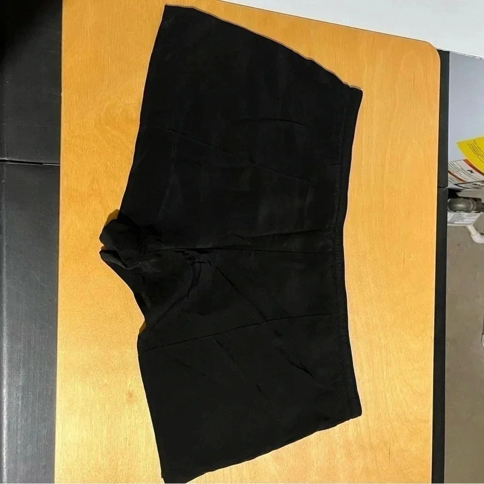 Other David Lerner 100% Silk Drawstring Black Shorts Size Small Size 26" / US 2 / IT 38 - 4 Thumbnail