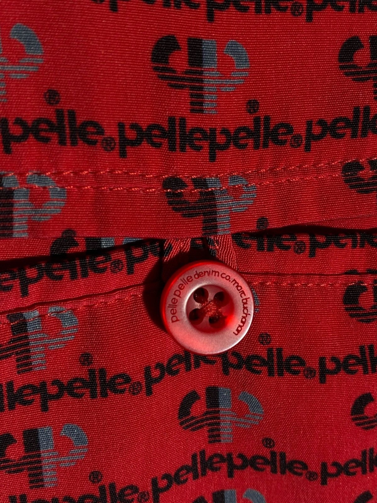 Pelle Pelle Vintage Pelle Pelle All Overprint Shirt Size US S / EU 44-46 / 1 - 10 Thumbnail
