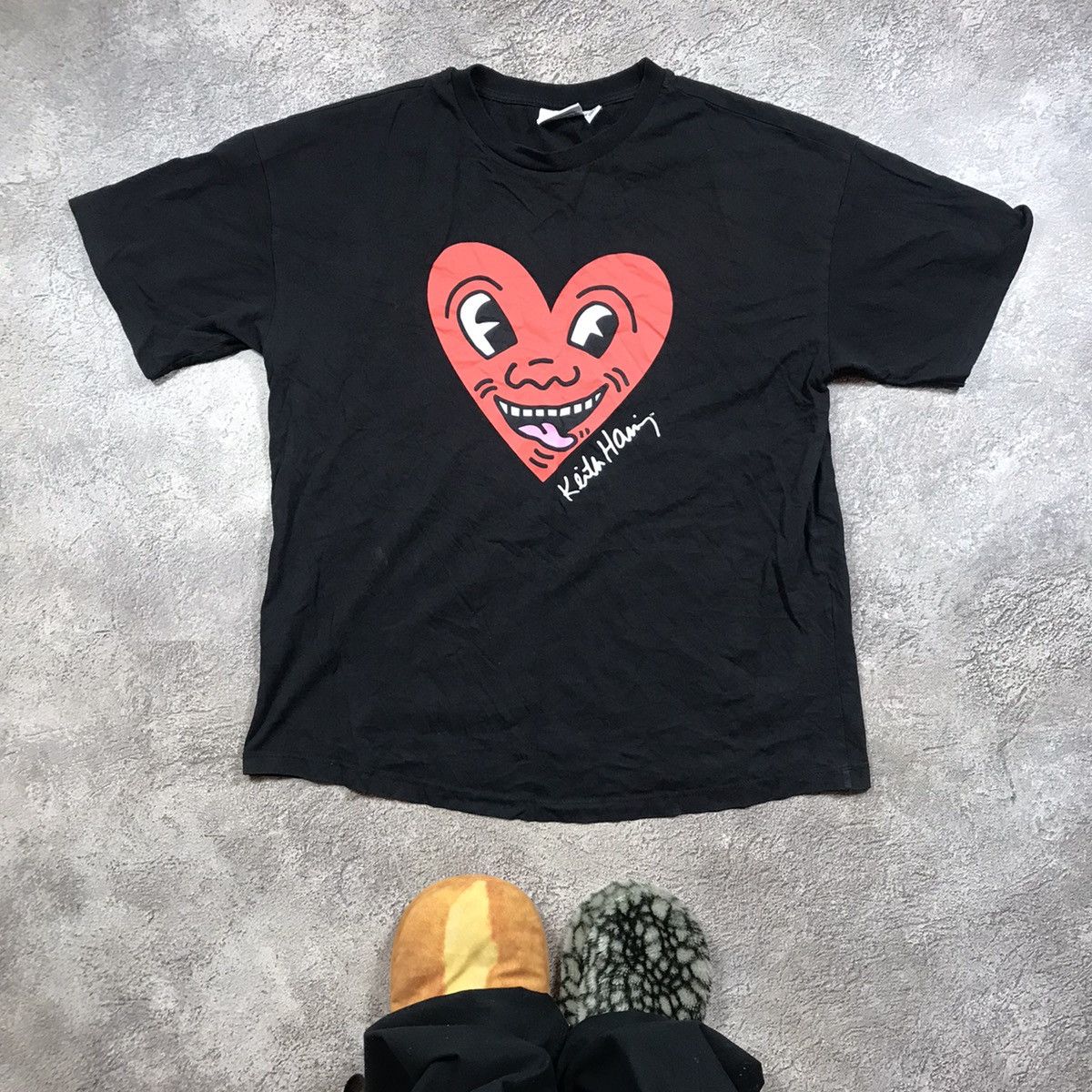 Keith Haring VINTAGE KEITH HARING SMILE HEART ART ABSTRACT STREETWEAR Size US M / EU 48-50 / 2 - 1 Thumbnail