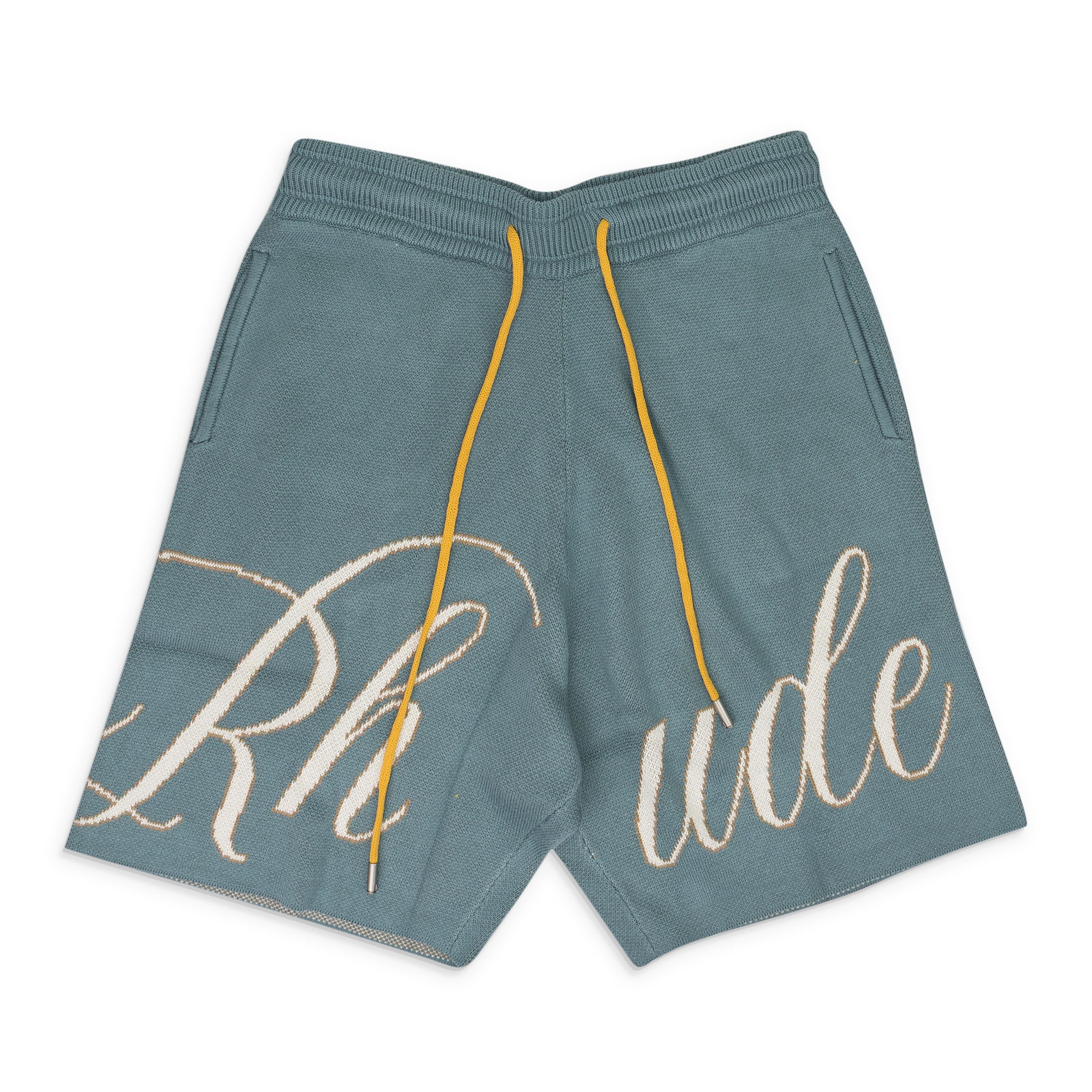 Rhude Knit Script Shorts SIZE S Size US 32 / EU 48 - 1 Thumbnail