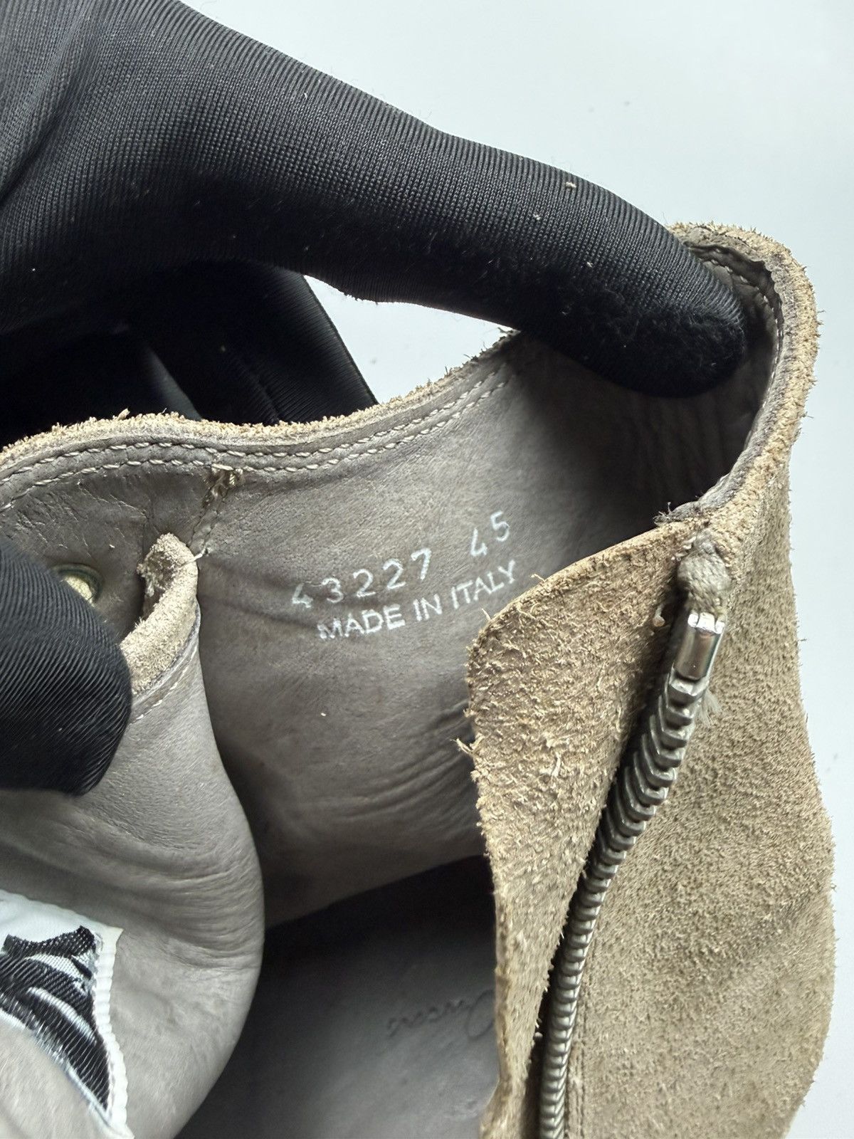 Rick Owens 2008 Rick Owens Dusty Suede Ramones Size US 12 / EU 45 - 16 Thumbnail