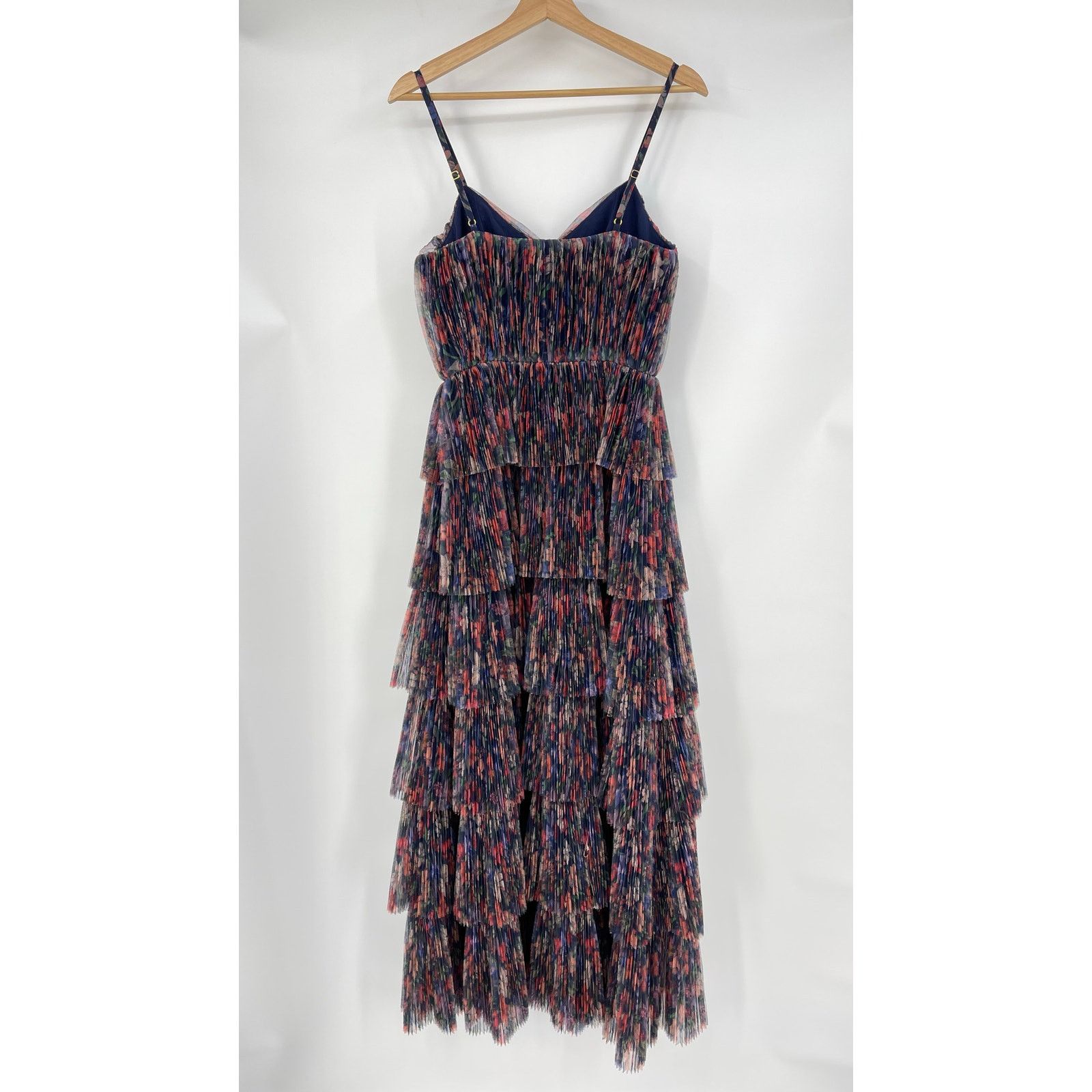Hutch Hutch | NWT Rosey Gown Navy Tropical Garden Tulle Maxi 0 Size XS / US 0-2 / IT 36-38 - 5 Thumbnail