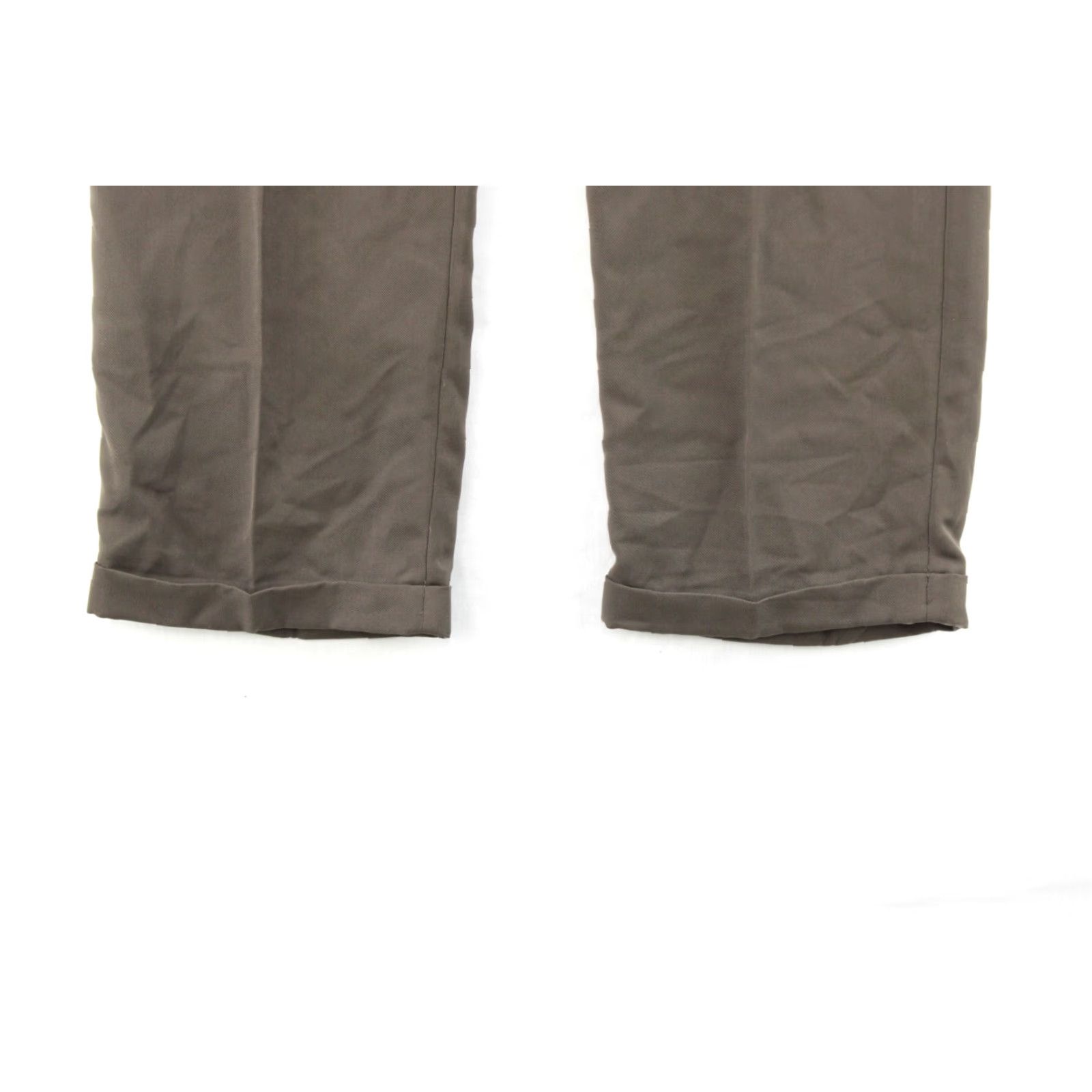Haggar Haggar Dress Pants Mens 36X32 Brown Pleated Polyester Office Preppy Casual Pants Adult Regular Brown Size US 36 / EU 52 - 3 Thumbnail