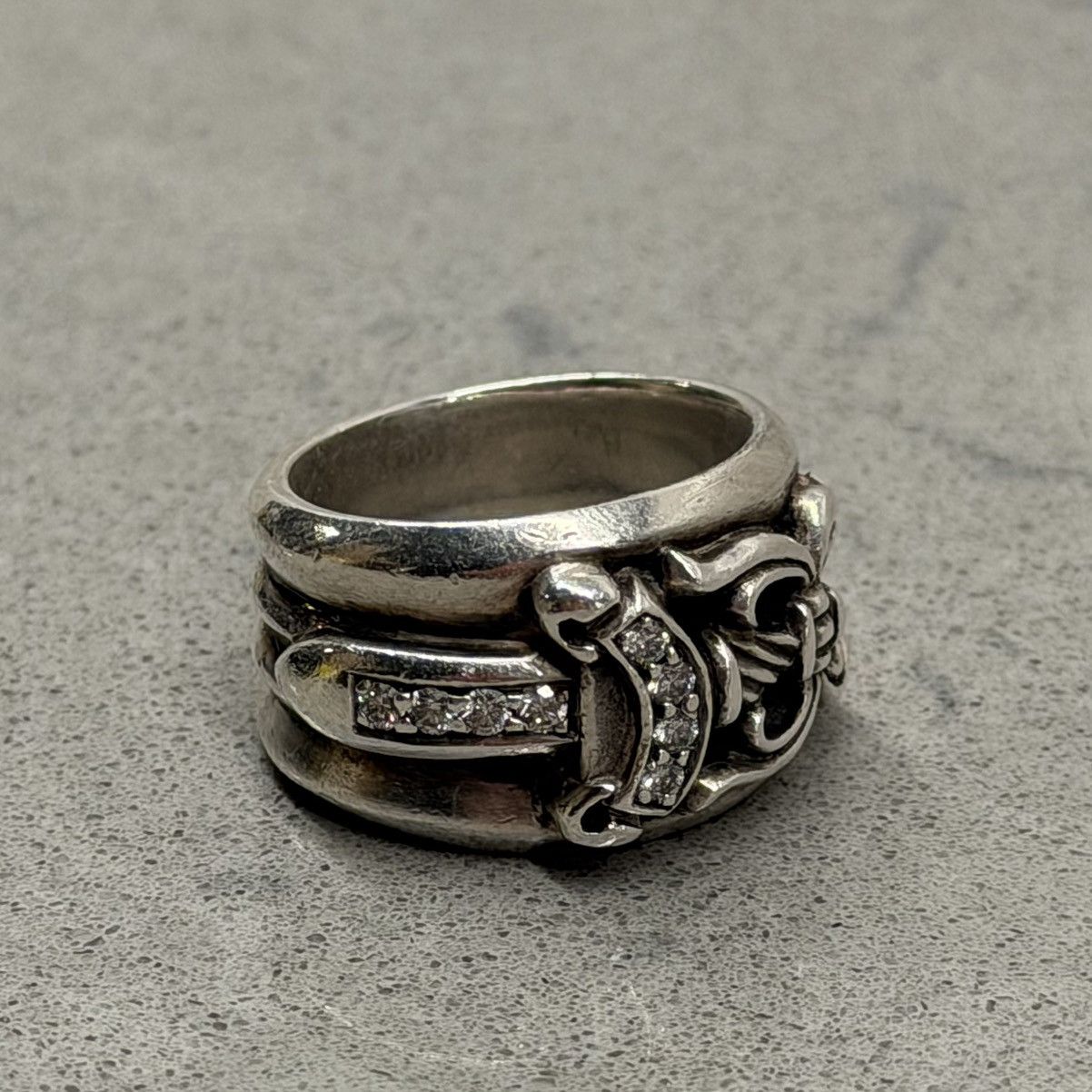 Chrome Hearts Factory Diamond Pave Dagger Ring 6.5 Size ONE SIZE - 10 Thumbnail