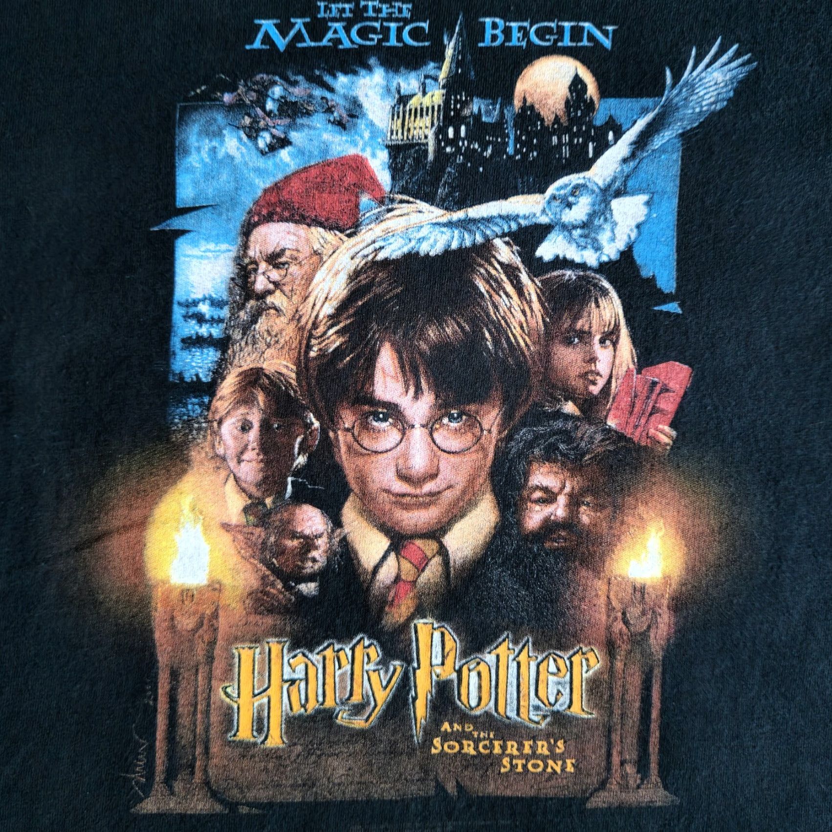 Vintage VINTAGE Harry Potter And The Sorcerer’s Stone 2001 Movie Promo S Graphic T-Shirt Black Rare Tee Mens S Size US S / EU 44-46 / 1 - 2 Thumbnail