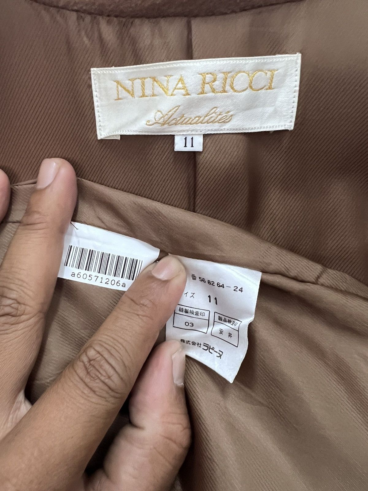 Nina Ricci ⚡️ NINA RICCI LONG WOOL DOUBLE BREASTED Size L / US 10 / IT 46 - 5 Thumbnail