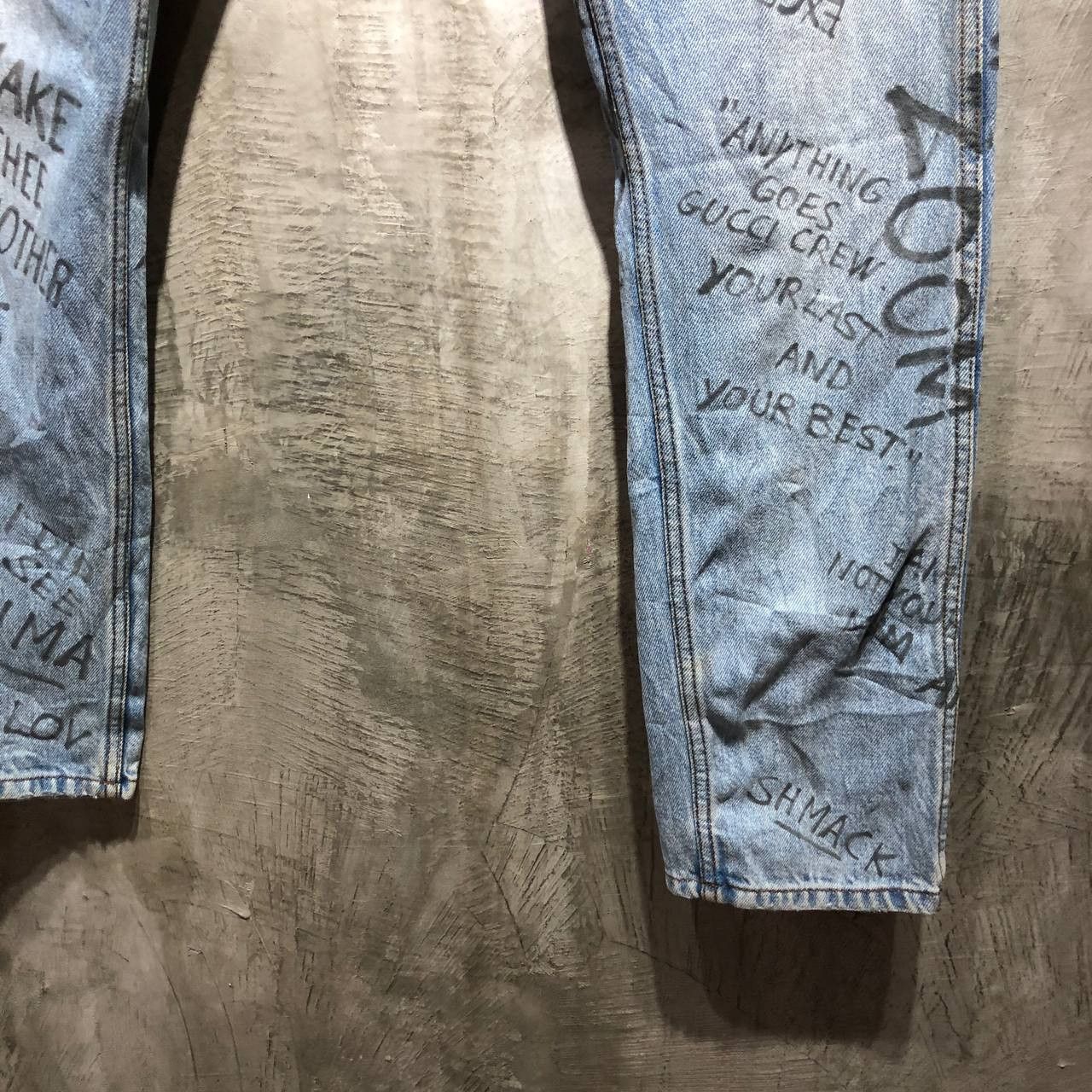 Gucci Gucci FW17 Punk Scribble denim pants Size US 28 / EU 44 - 8 Thumbnail