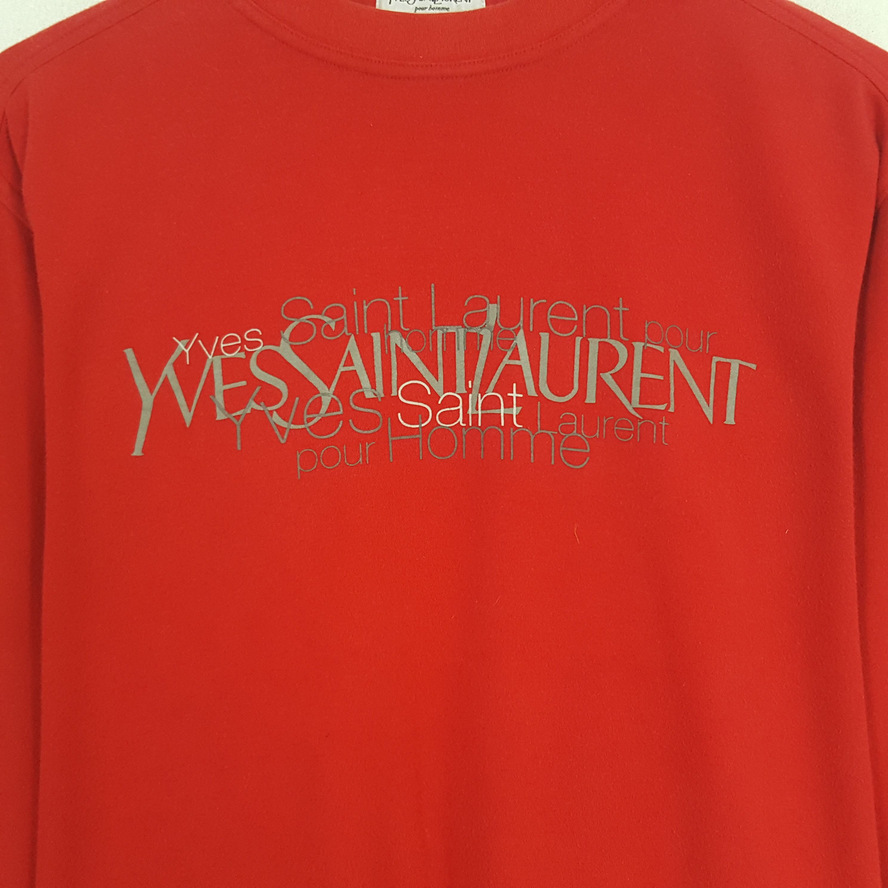 Vintage × Yves Saint Laurent Vintage Yves Saint Laurent Spell Out Tshirt Size US XL / EU 56 / 4 - 2 Thumbnail