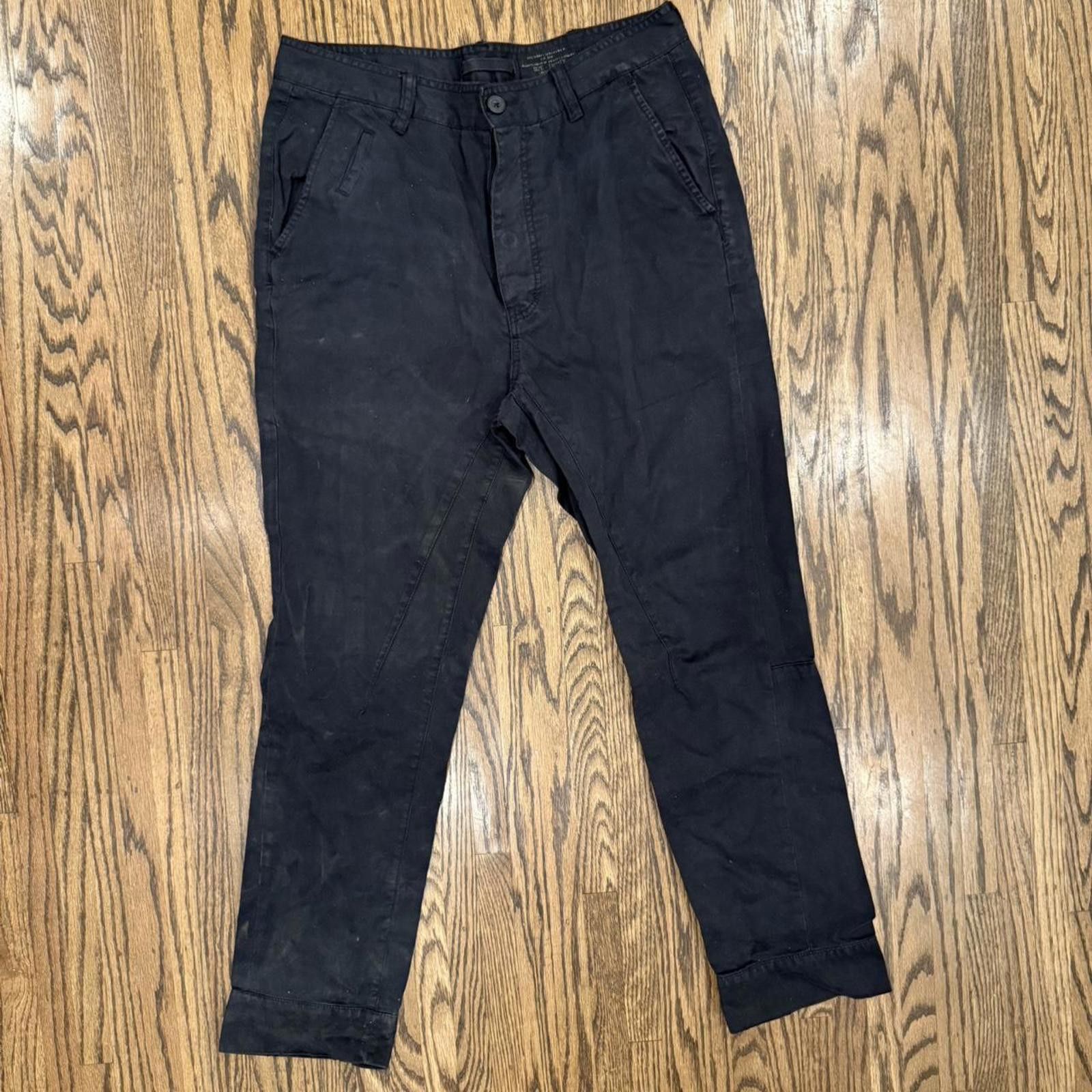 Allsaints AllSaints Spitalfields Men’s Drop Crotch Pants - Size 30 Size US 27 - 1 Thumbnail