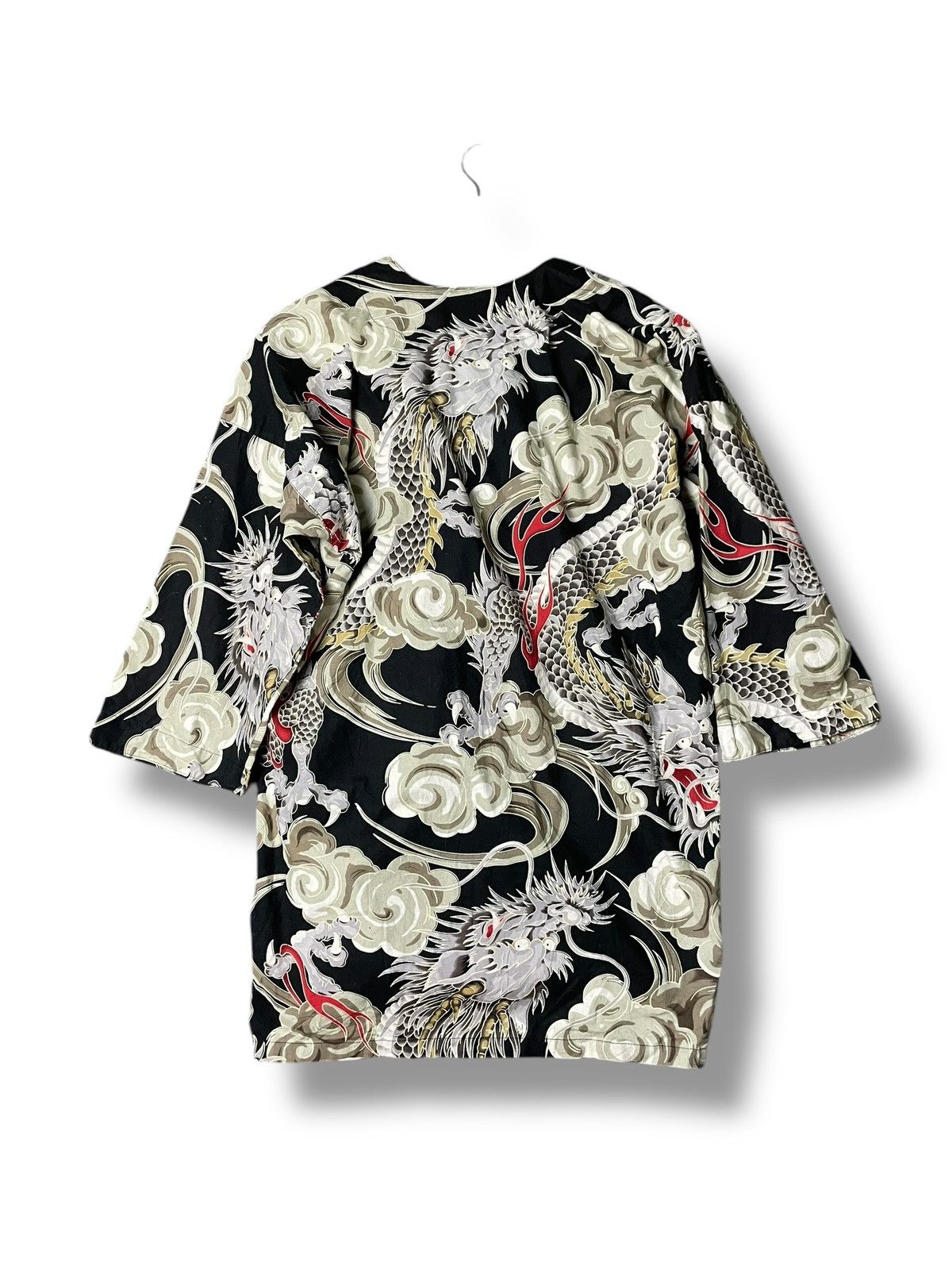 Japanese Brand Koikuchi Brand Dragon Patterned Button Up Shirts (59) Size US S / EU 44-46 / 1 - 4 Thumbnail