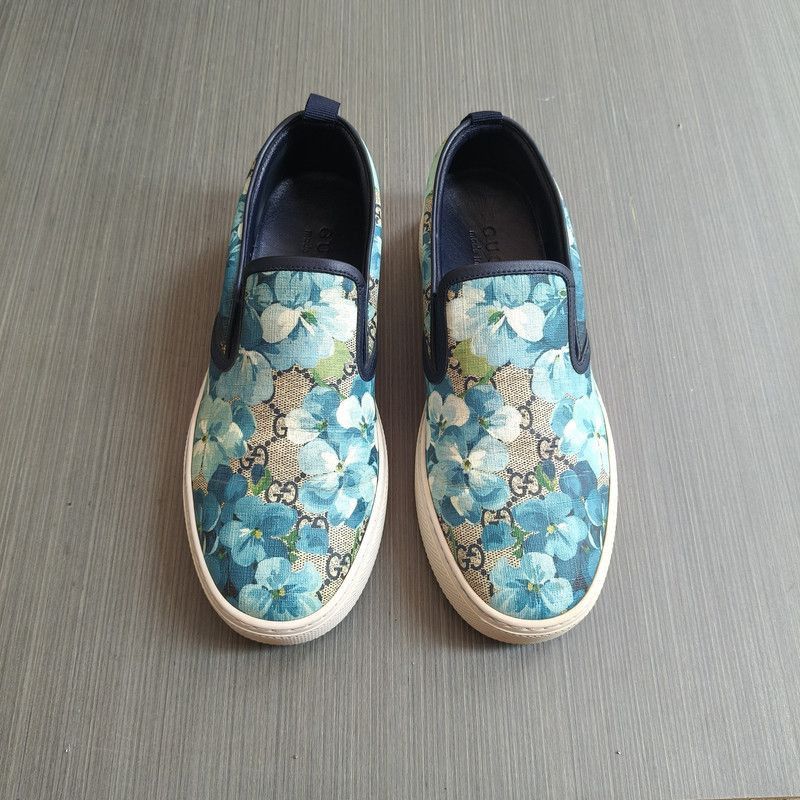 Gucci Gucci Floral Print Slip-On Sneakers for Men - Size US 8.5 / EU 41-42 - 2 Thumbnail