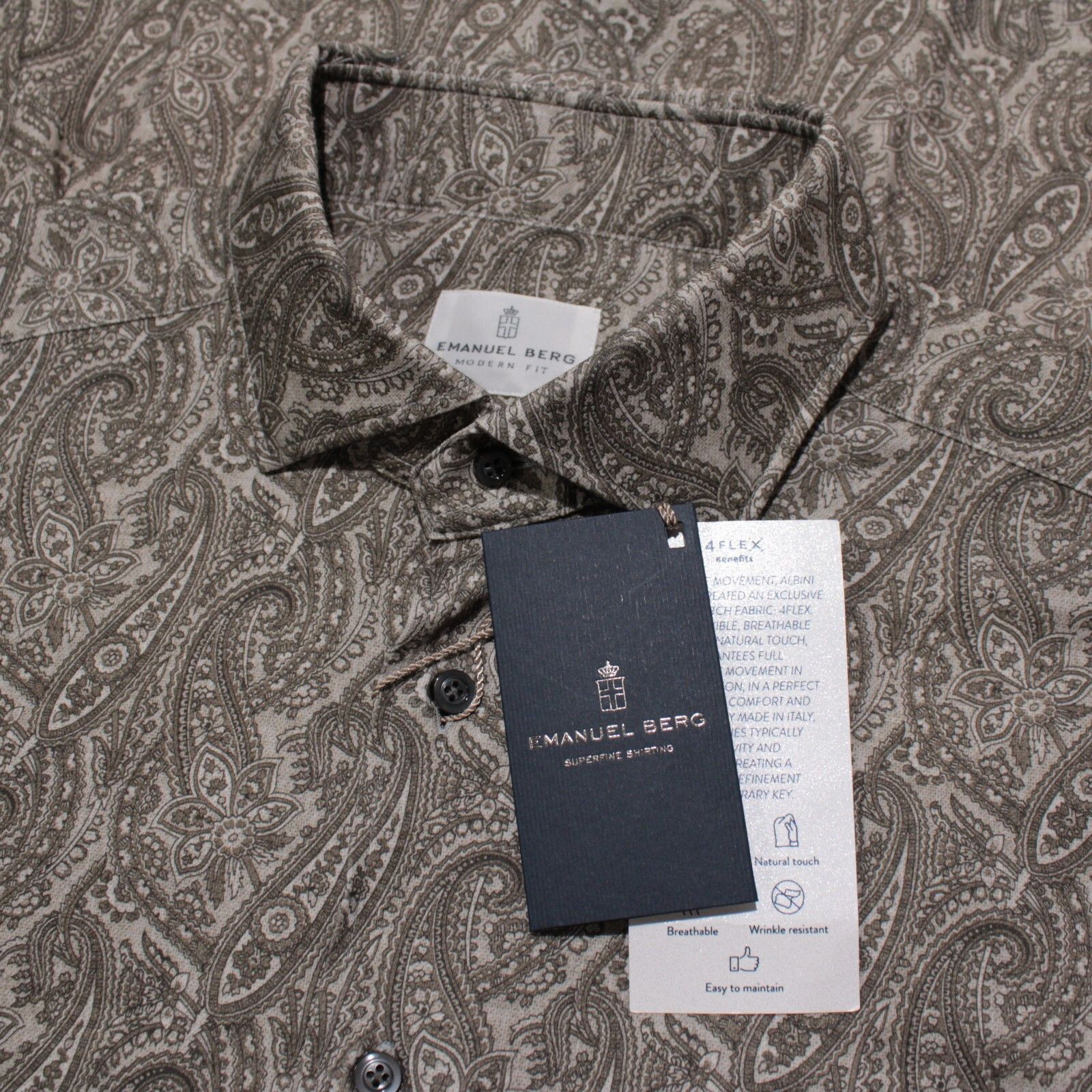 Other Emanuel Berg New with tags Shirt Size M US In Brown Size US M / EU 48-50 / 2 - 1 Thumbnail