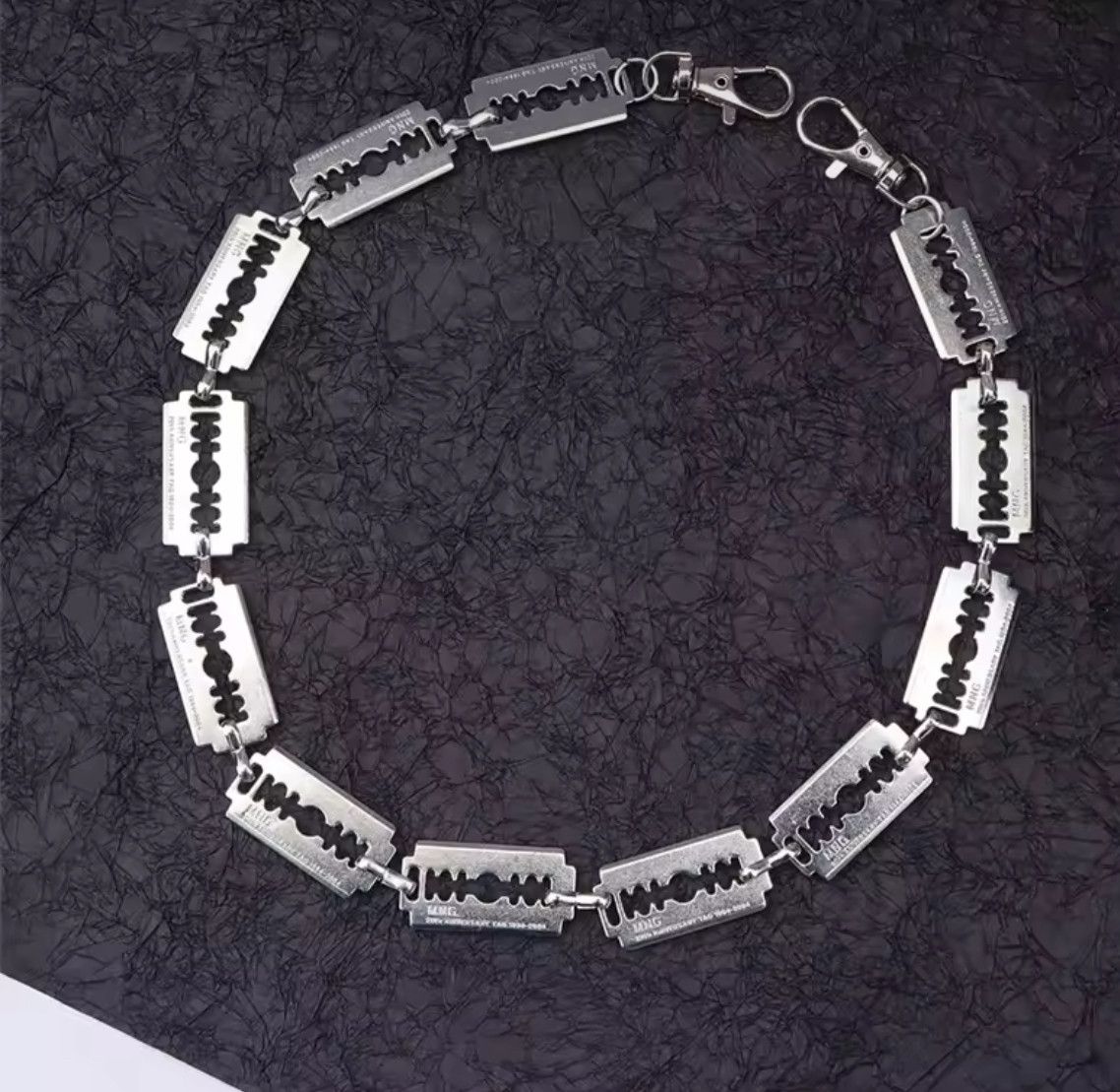 Other Punk Blade Metal Pants Chain Wallet Belt Chain Cross Pendant Size ONE SIZE - 3 Thumbnail