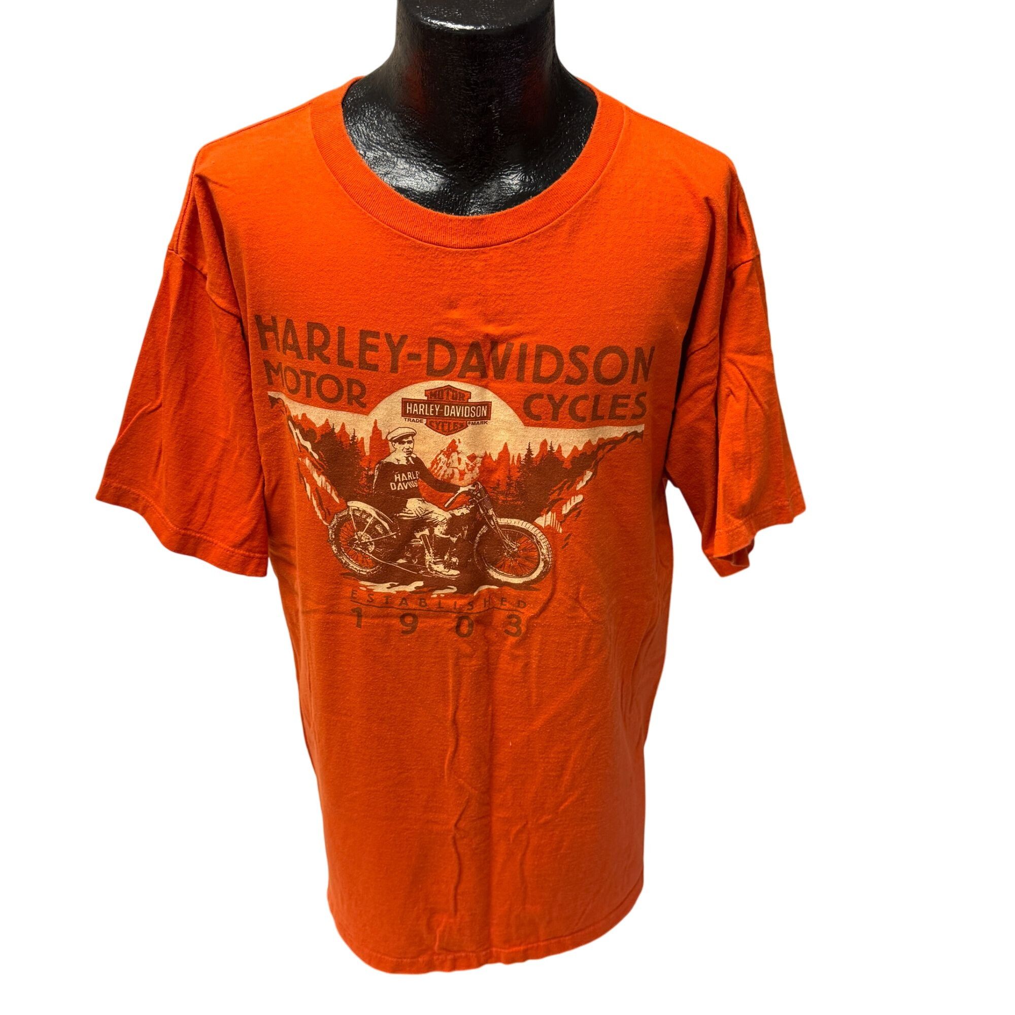 Harley Davidson 90's NEW ORLEANS BOURBON St Motorcycle Mardi Gras Biker Tee Size US XXL / EU 58 / 5 - 3 Thumbnail