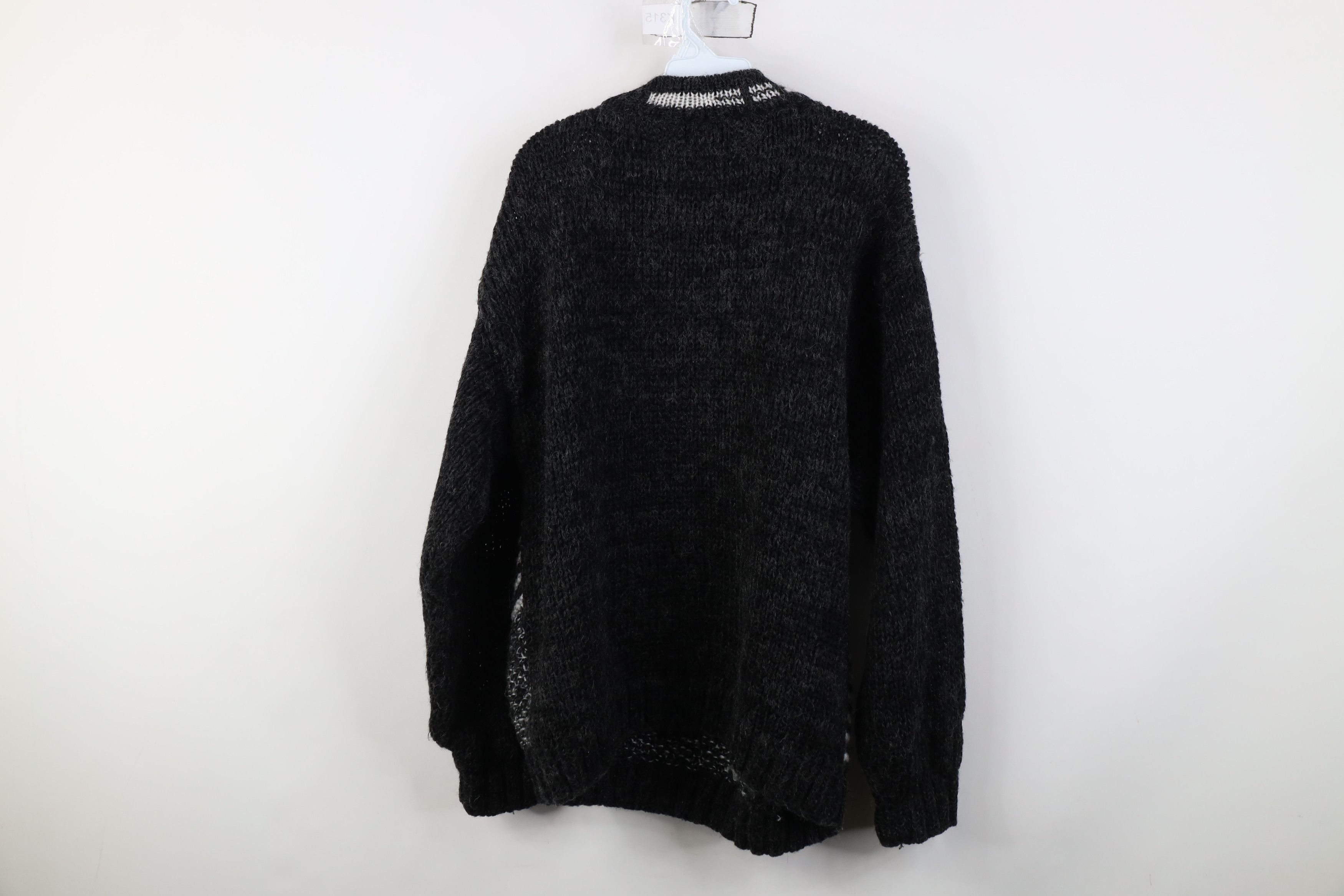 Vintage Vintage 90s Streetwear Blend Crochet Chunky Knit Sweater Size US L / EU 52-54 / 3 - 9 Thumbnail