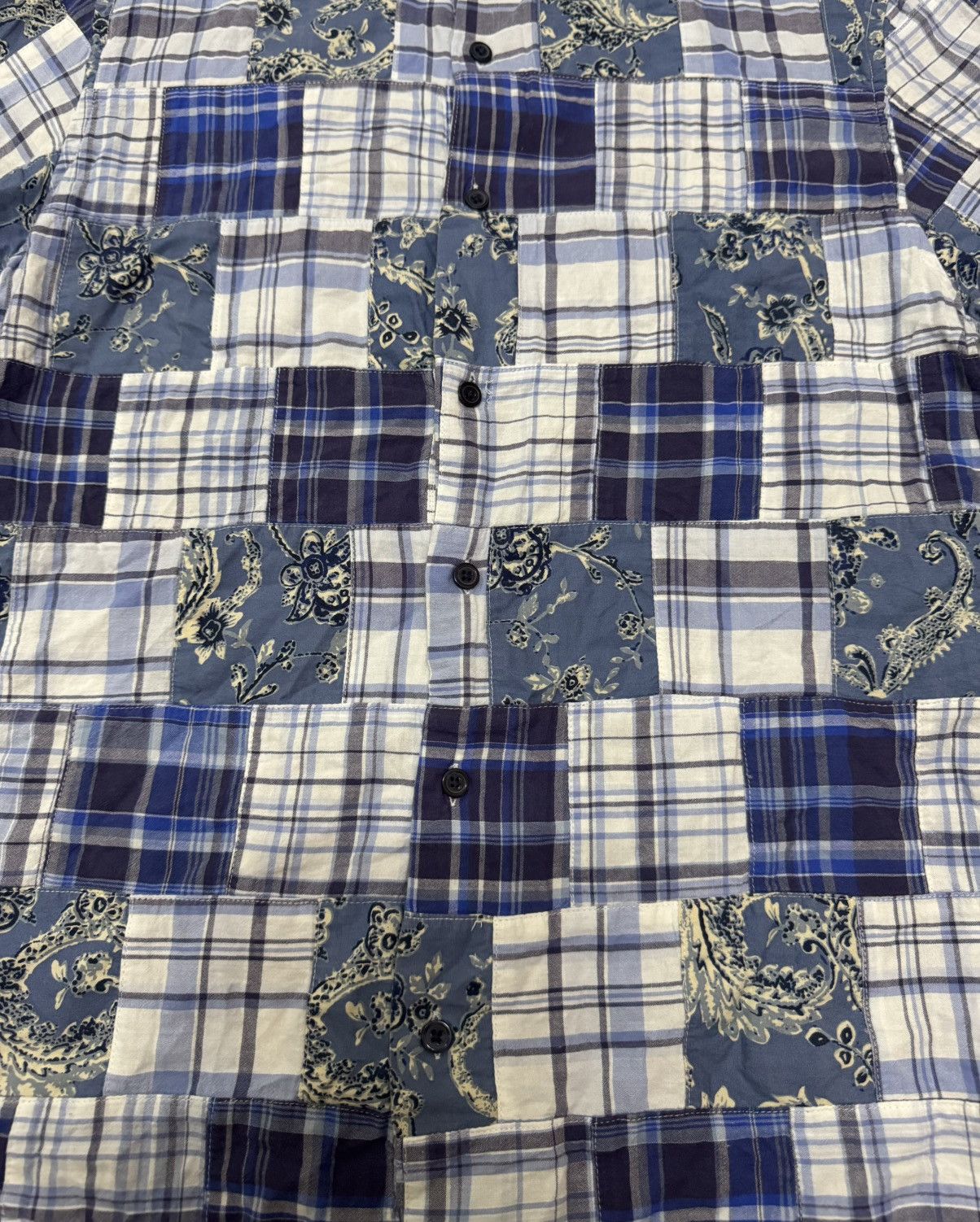 Zara ZARA Patchwork Button Ups Shirt Size US S / EU 44-46 / 1 - 3 Thumbnail