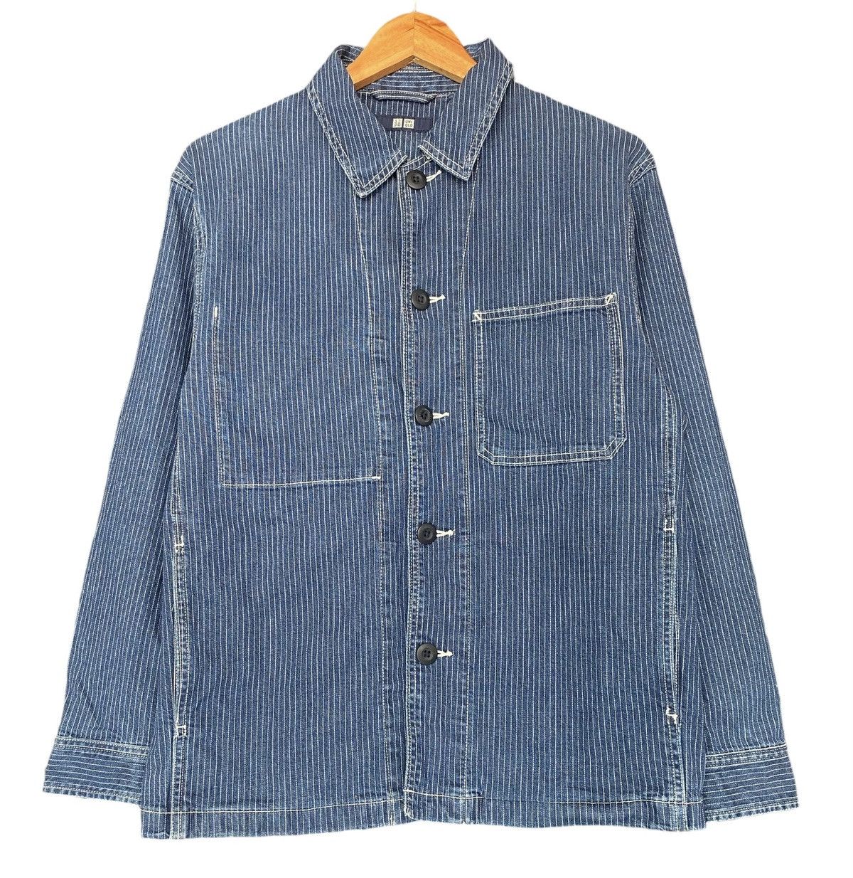 Uniqlo UNIQLO Wabash Button Denim Shirt (M) Size US M / EU 48-50 / 2 - 1 Thumbnail