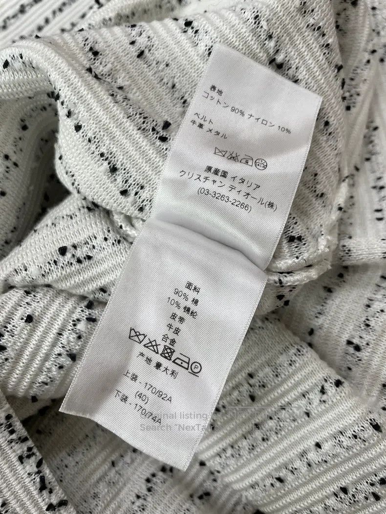 Dior Dior Black and white snowflake tweed long sleeves Size S / US 4 / IT 40 - 6 Thumbnail