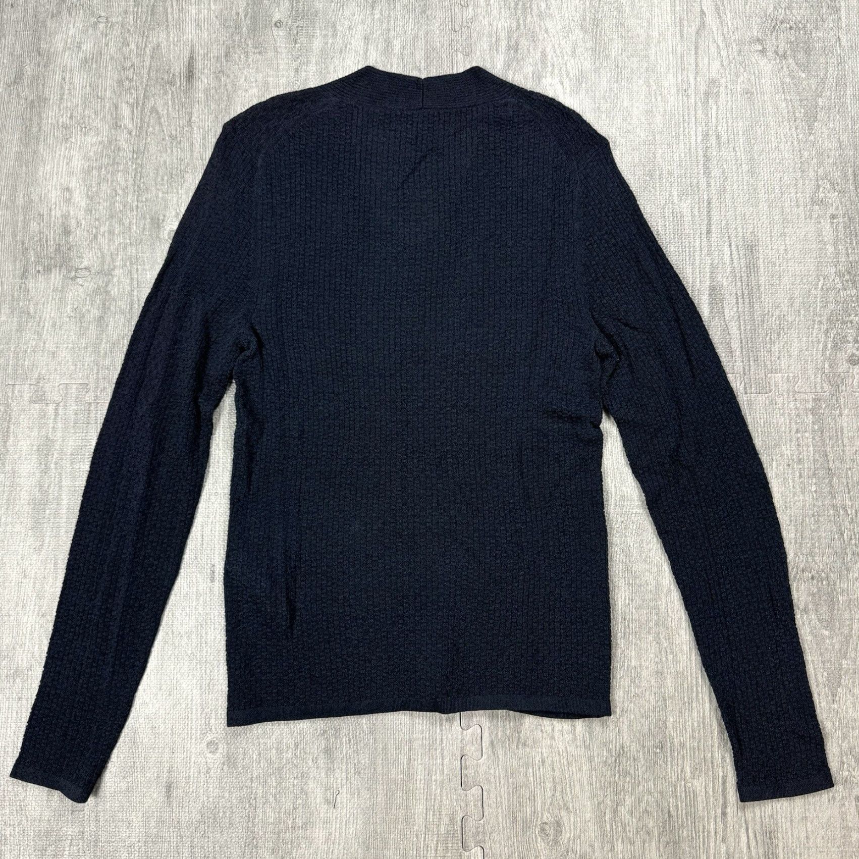 Armani Exchange ARMANI EXCHANGE Lightweight V-Neck Pullover Sweater Men XS Blue Cotton Blend Viscose Stretch Modern Size US XS / EU 42 / 0 - 6 Thumbnail