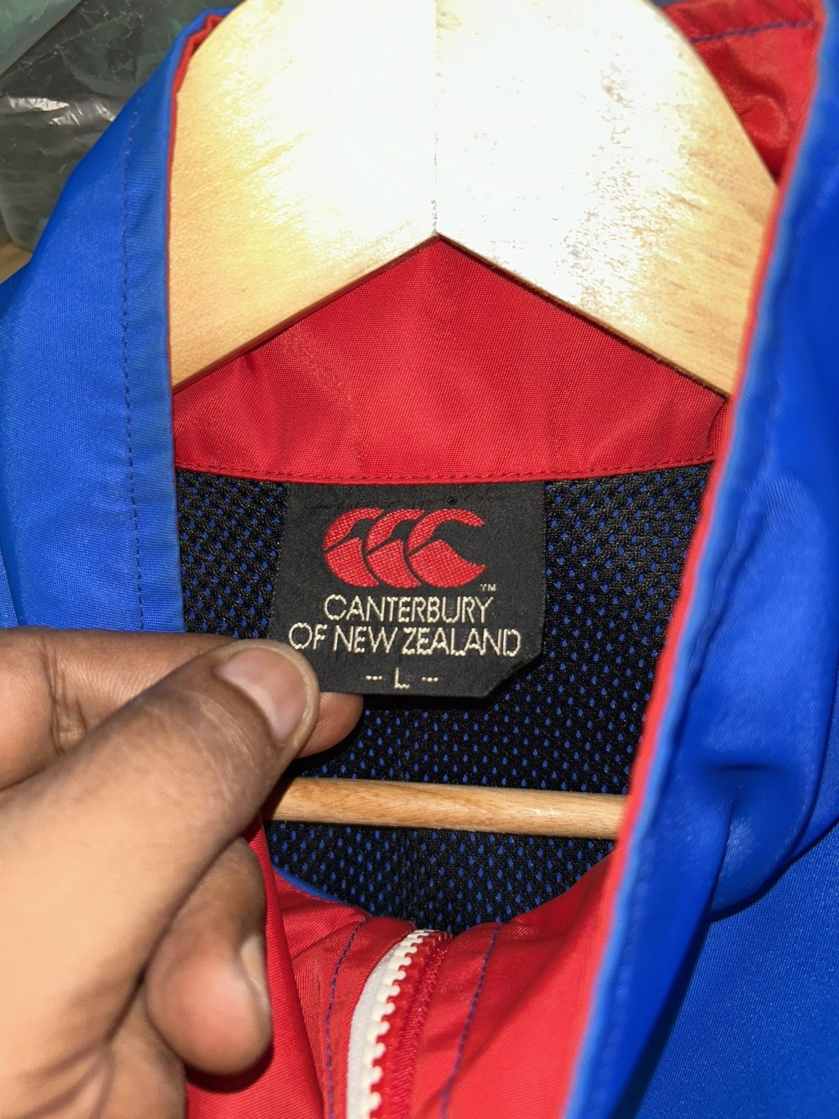 Canterbury of New Zealand Rugby Windbreaker Jacket Size US L / EU 52-54 / 3 - 6 Thumbnail