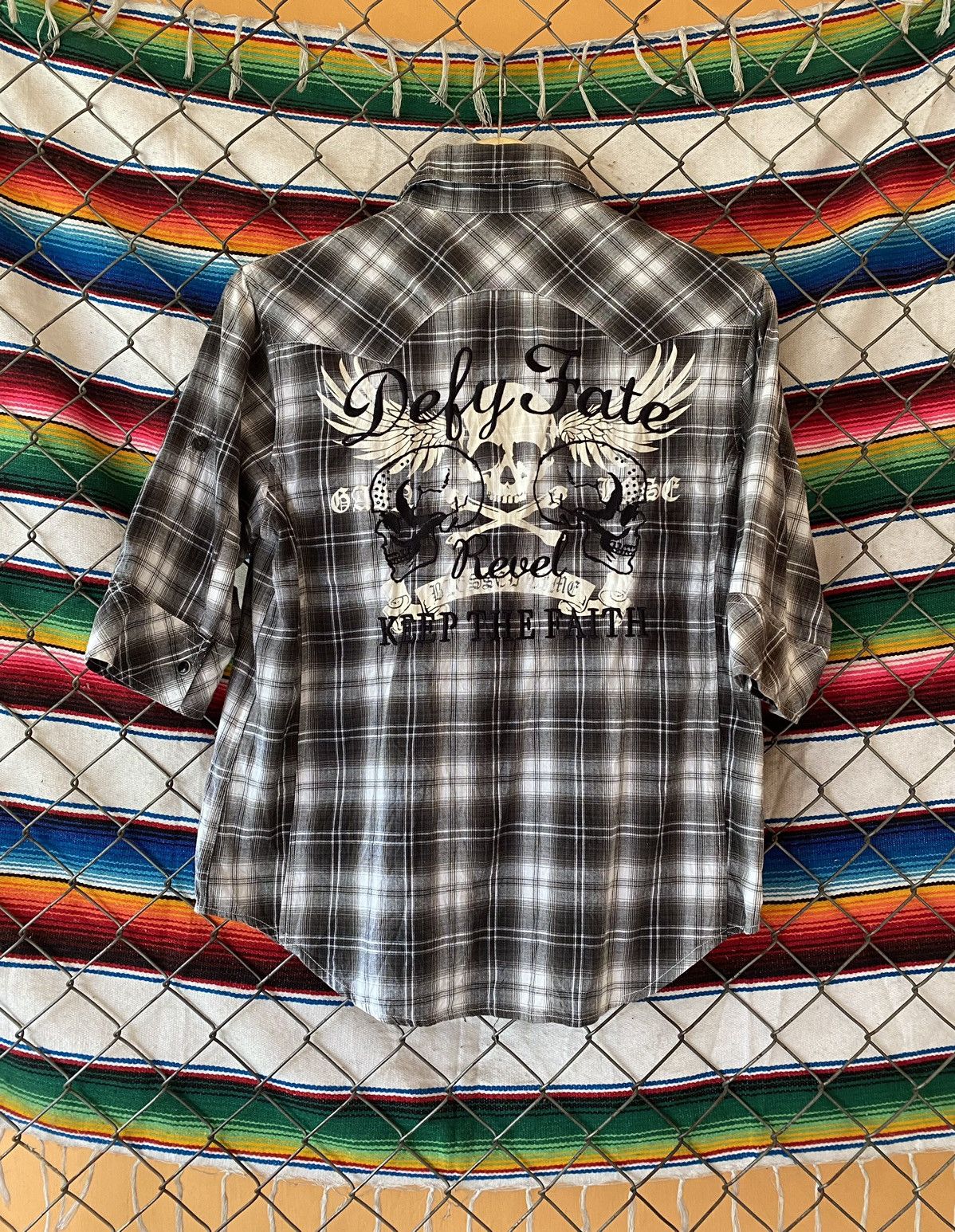 If Six Was Nine × Japanese Brand × semanticdesign Semantic Design skull punk ifsixwasnine shirt Size US M / EU 48-50 / 2 - 1 Thumbnail