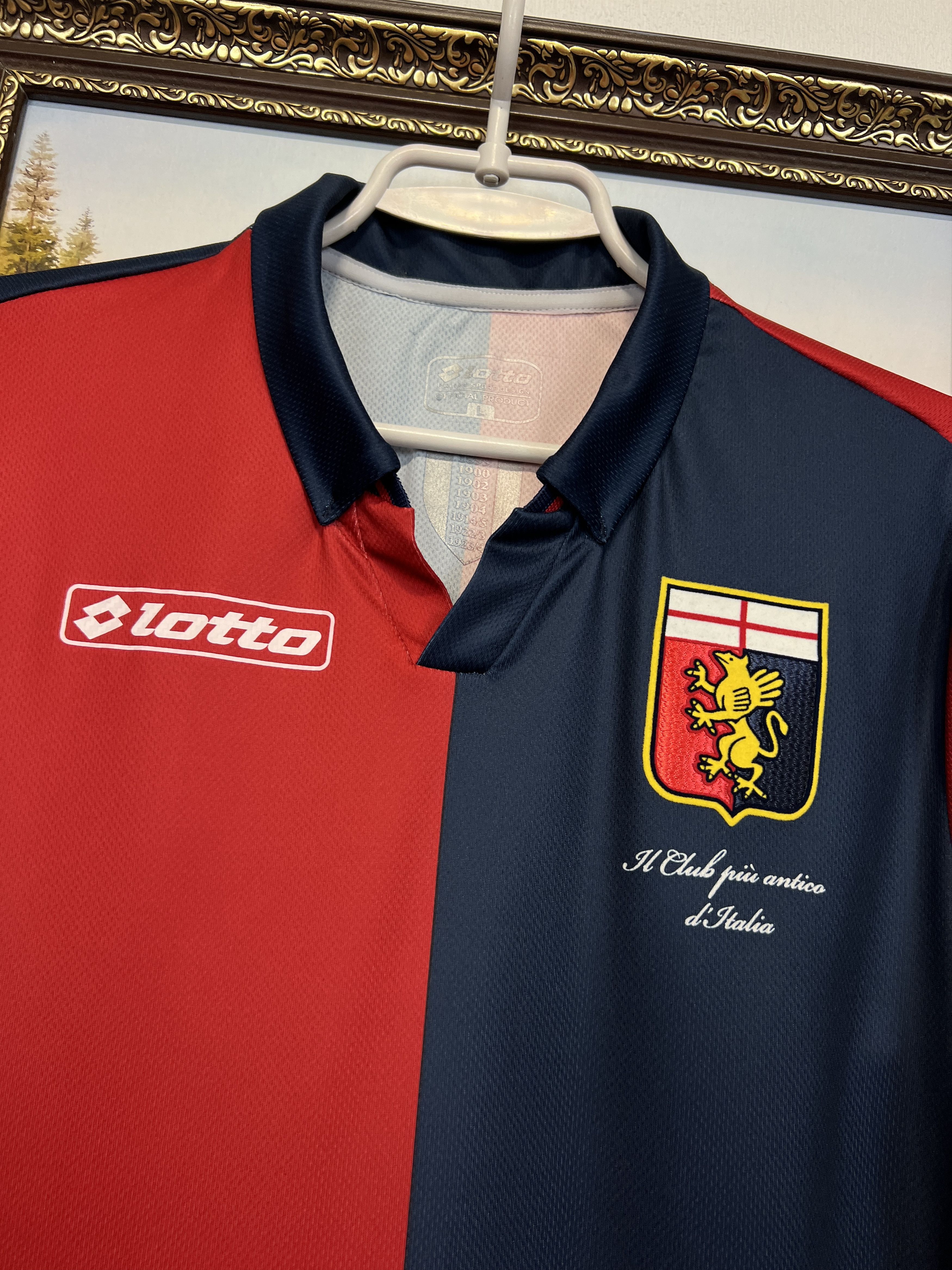 Lotto Sport Genoa CFC Home football shirt Soccer Jersey Maglia Trikot Size US L / EU 52-54 / 3 - 3 Thumbnail