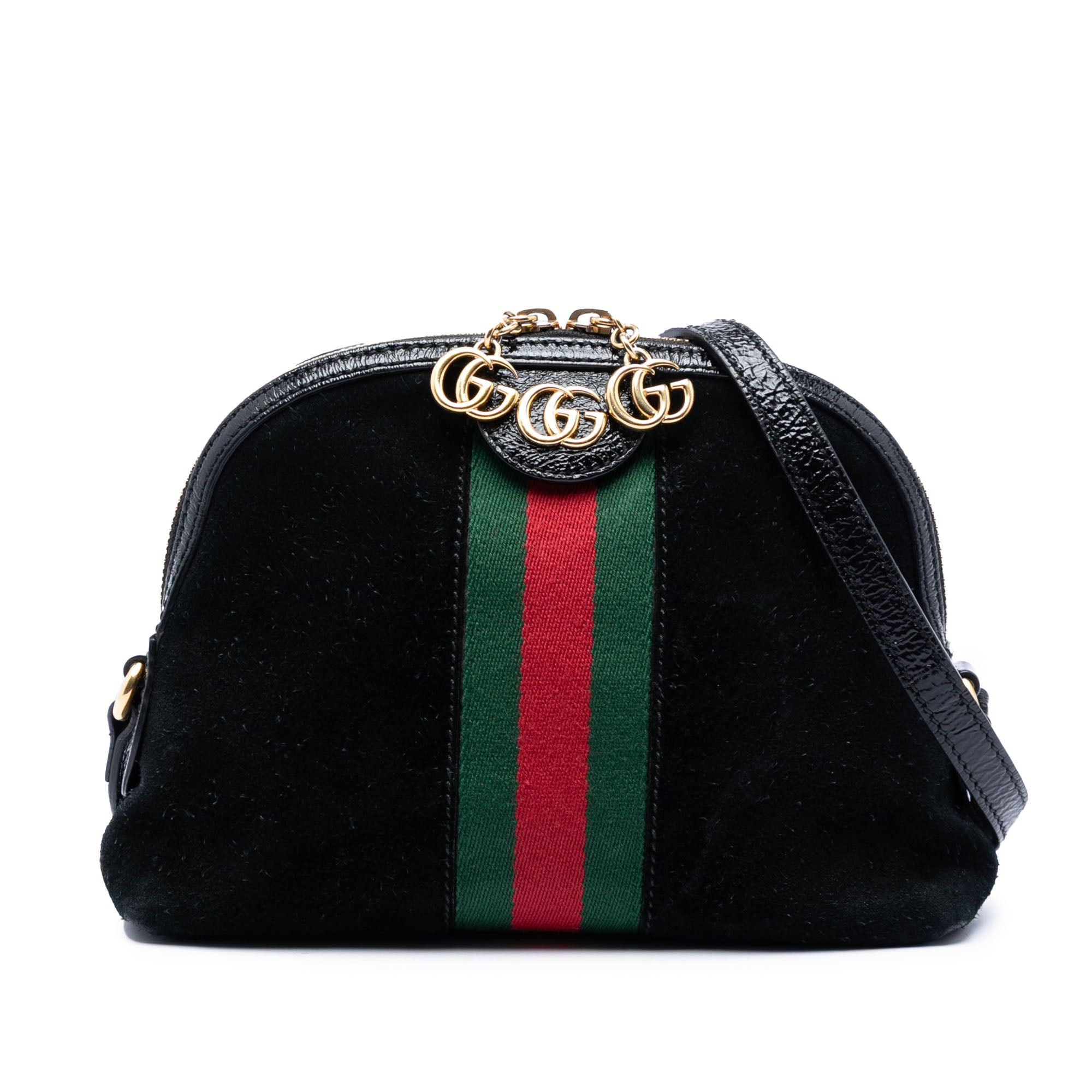 Gucci Small Suede Web Ophidia Dome Crossbody Size ONE SIZE - 1 Thumbnail