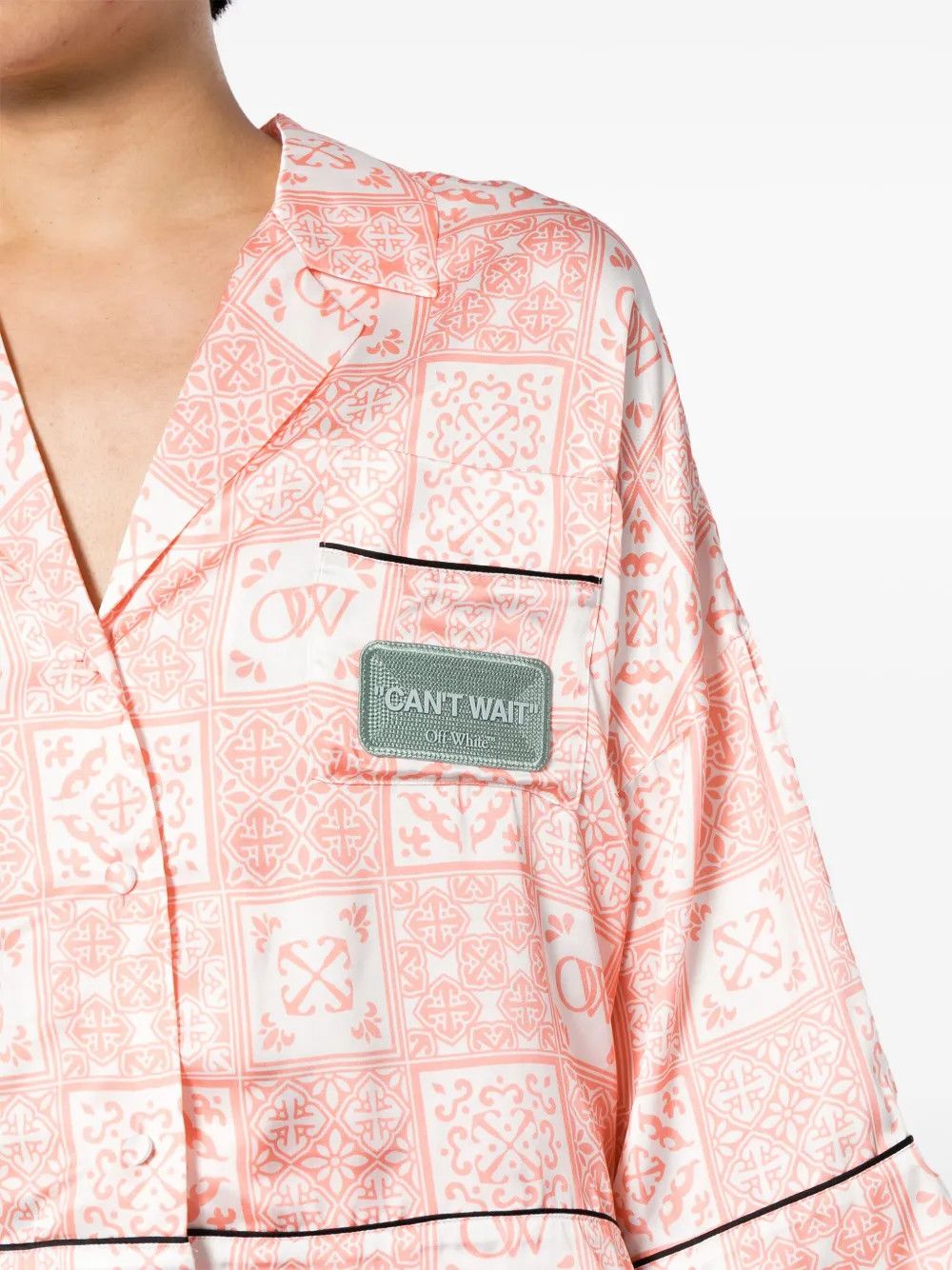 Off-White o1y1225 Patterned Shirt in Multicolor Size XS / US 0-2 / IT 36-38 - 2 Thumbnail
