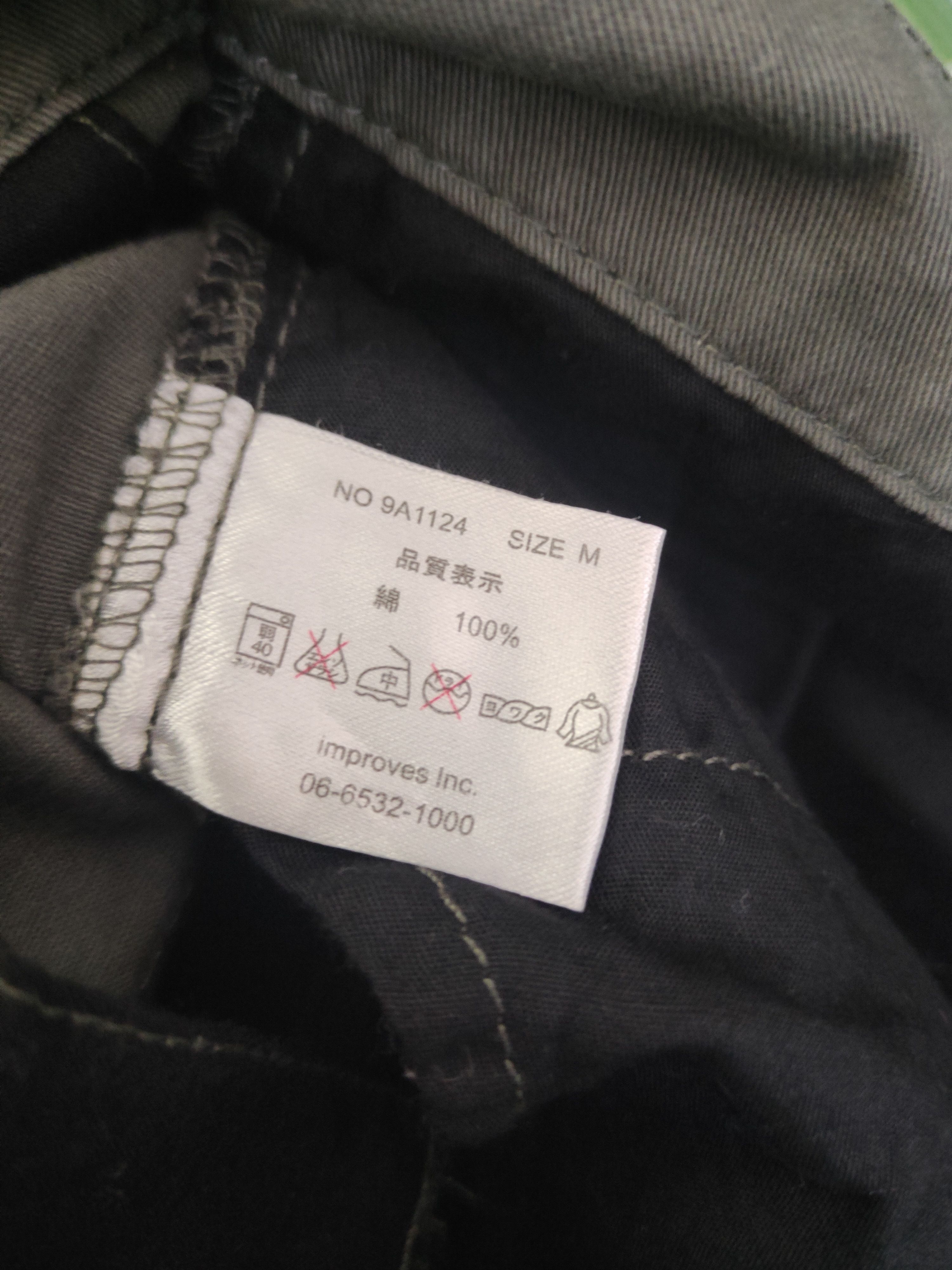 Japanese Brand DL Improves Dark Gray Multipocket Cargo Pants #1868 Size US 31 - 13 Thumbnail