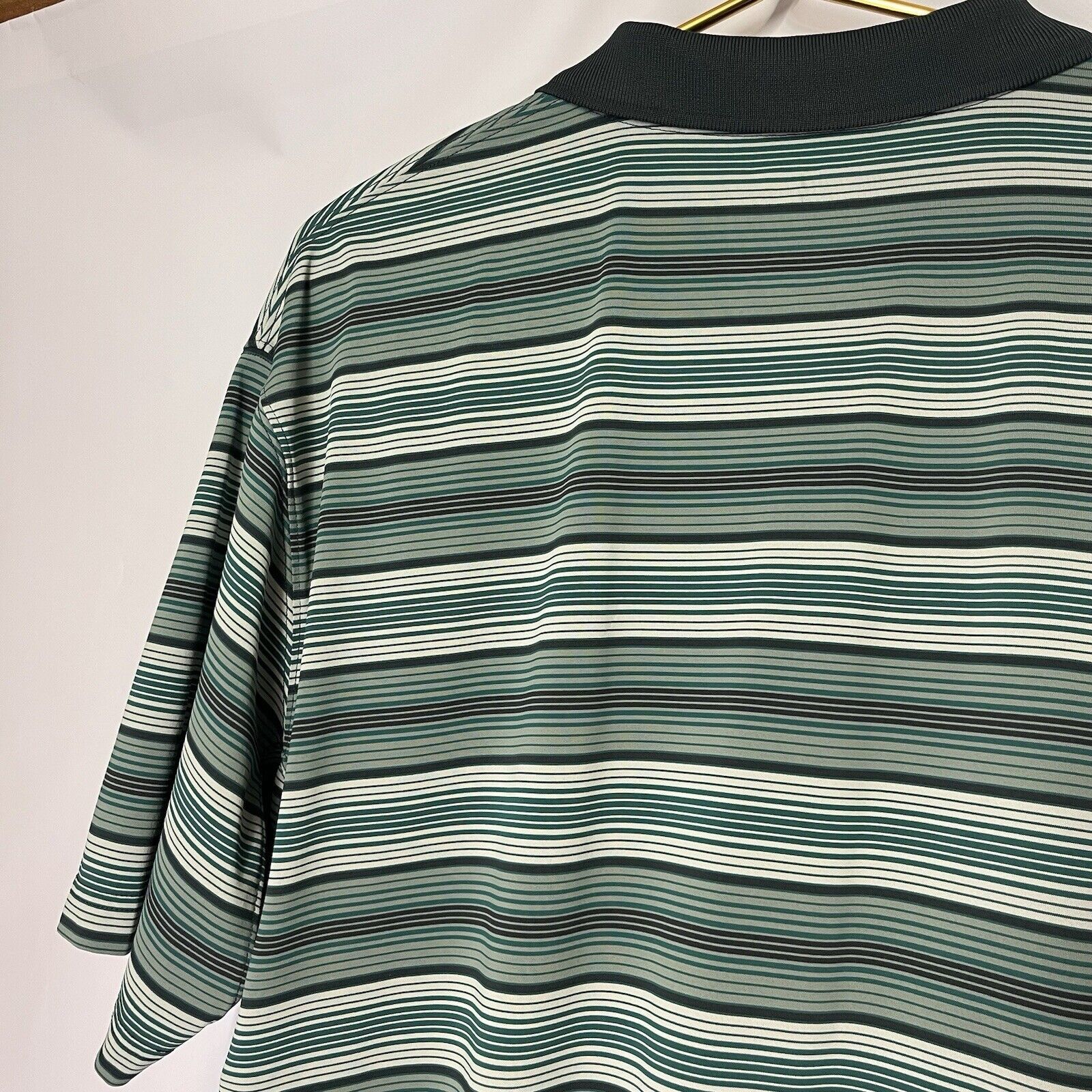 Duluth Trading Company Duluth Trading Co Polo Shirt Mens Green Striped Size US L / EU 52-54 / 3 - 5 Thumbnail