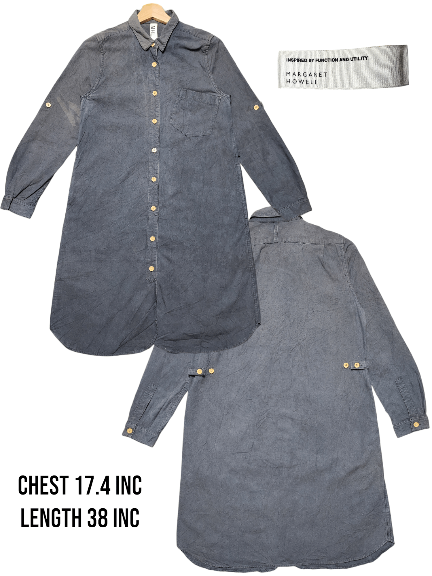 Margaret Howell × Vintage MHL Margaret Howell Dress Button ups Size S / US 4 / IT 40 - 1 Thumbnail